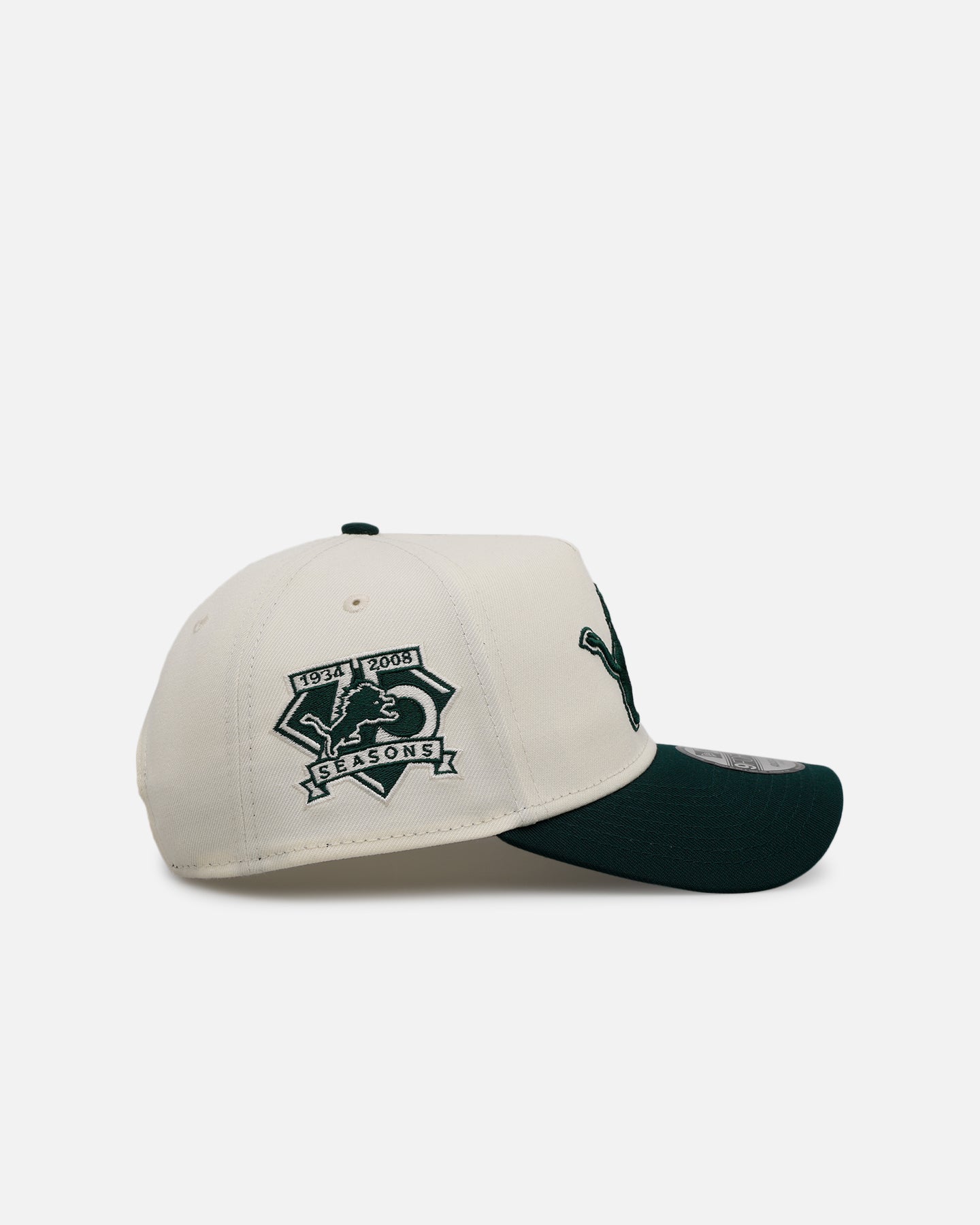 New Era Detroit Lions 'Evergreen 2.0' 9FORTY A-Frame Snapback Chrome/Dark Green