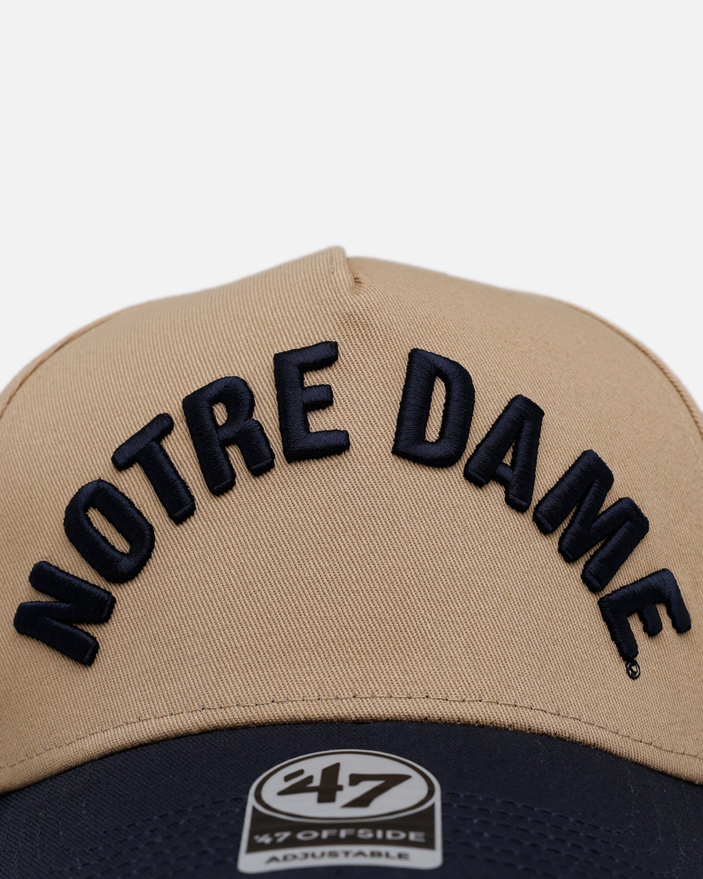 47 Brand Notre Dame Fighting Irish Football 'Arch' 47 Offside Snapback Khaki/Official Team Color