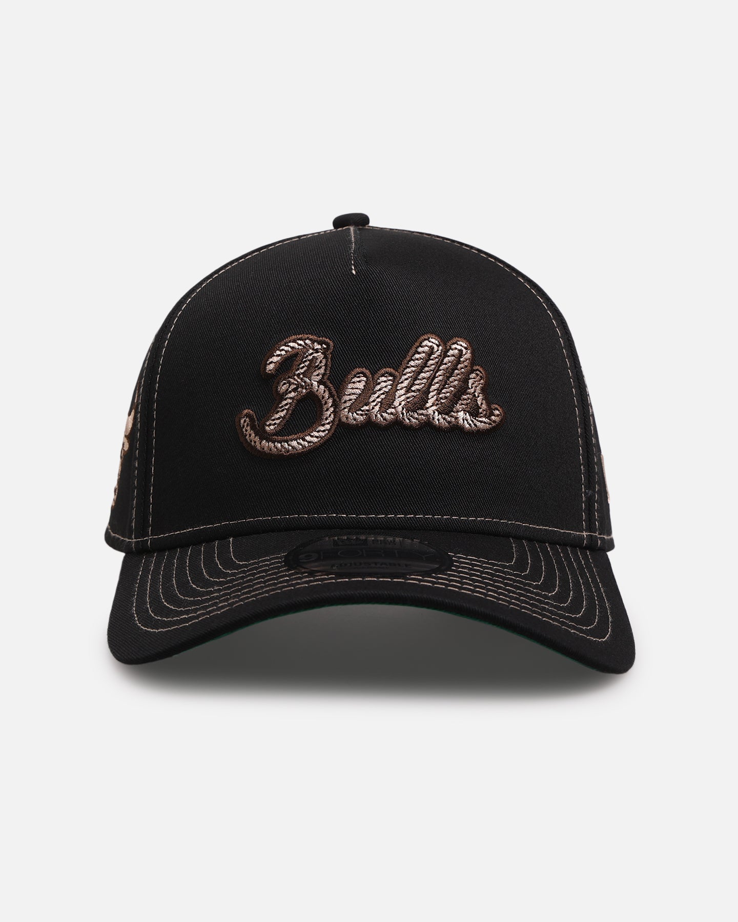 New Era Chicago Bulls 'Rope Script' 9FORTY A-Frame Snapback Black/White
