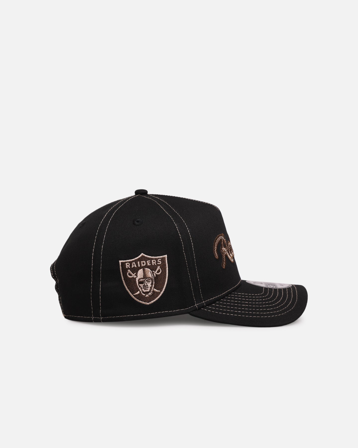 New Era Las Vegas Raiders 'Rope Script' 9FORTY A-Frame Snapback Black/White