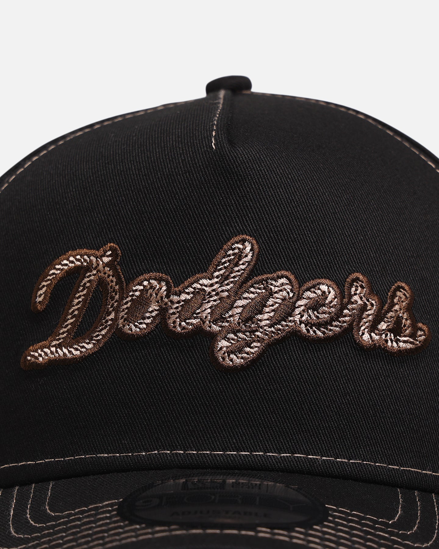 New Era Los Angeles Dodgers 'Rope Script' 9FORTY A-Frame Snapback Black/White