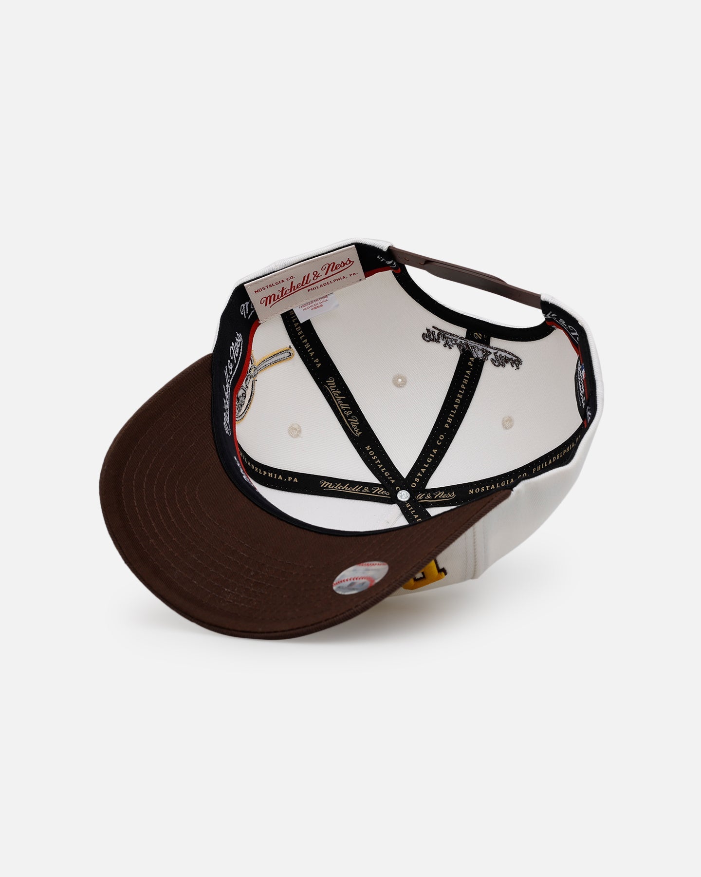 Mitchell & Ness San Diego Padres 'Arch' MVP Snapback Cream