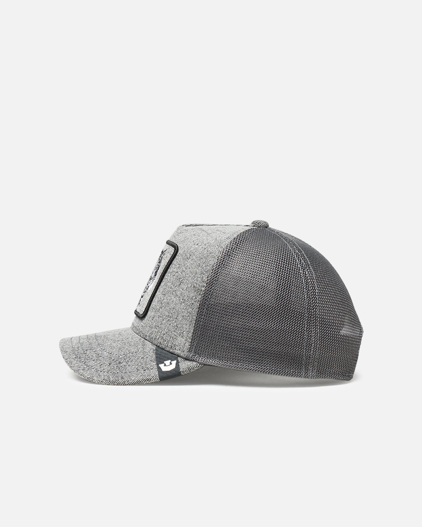 Goorin Bros Denim Savage Trucker Snapback Gray Denim