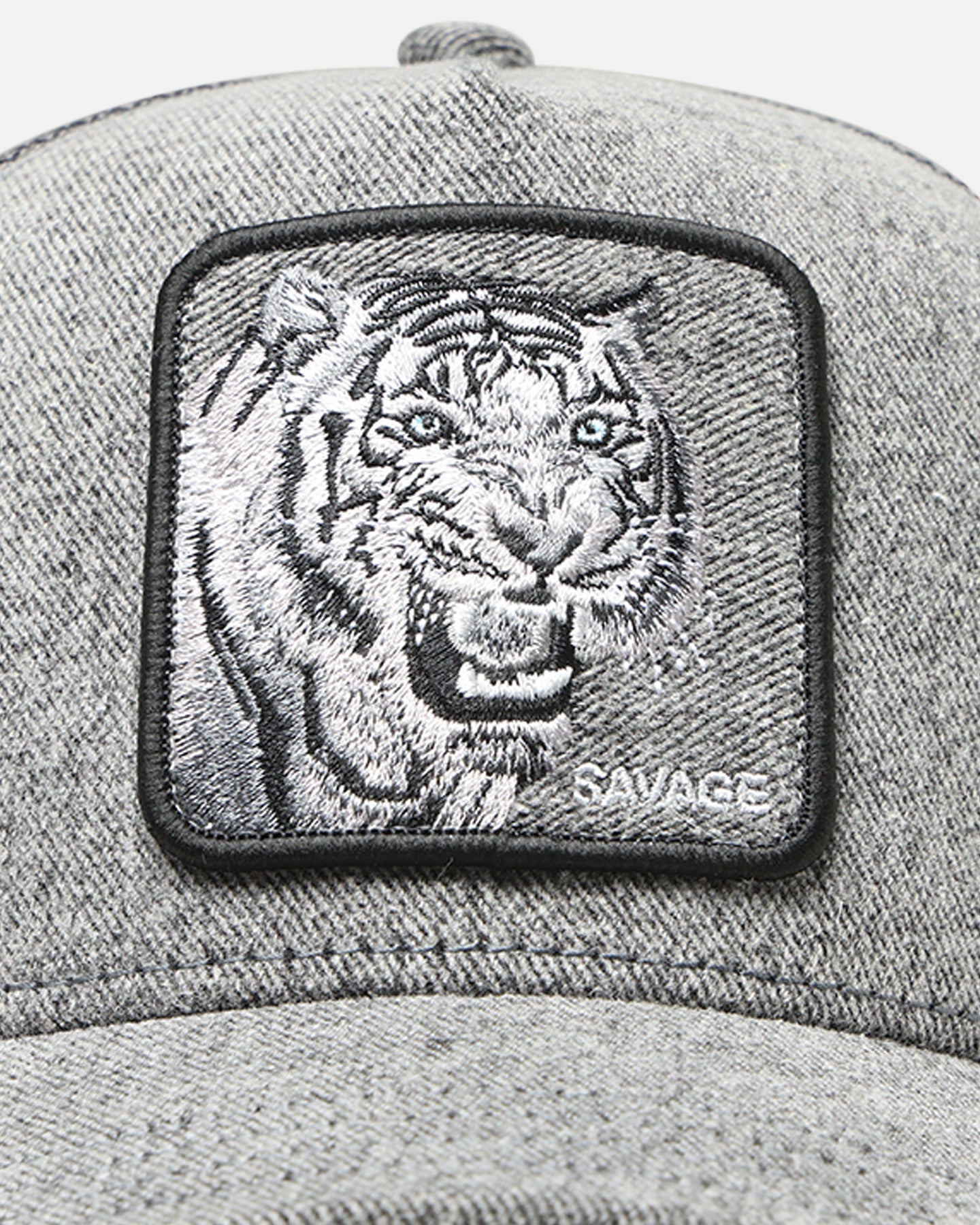 Goorin Bros Denim Savage Trucker Snapback Gray Denim