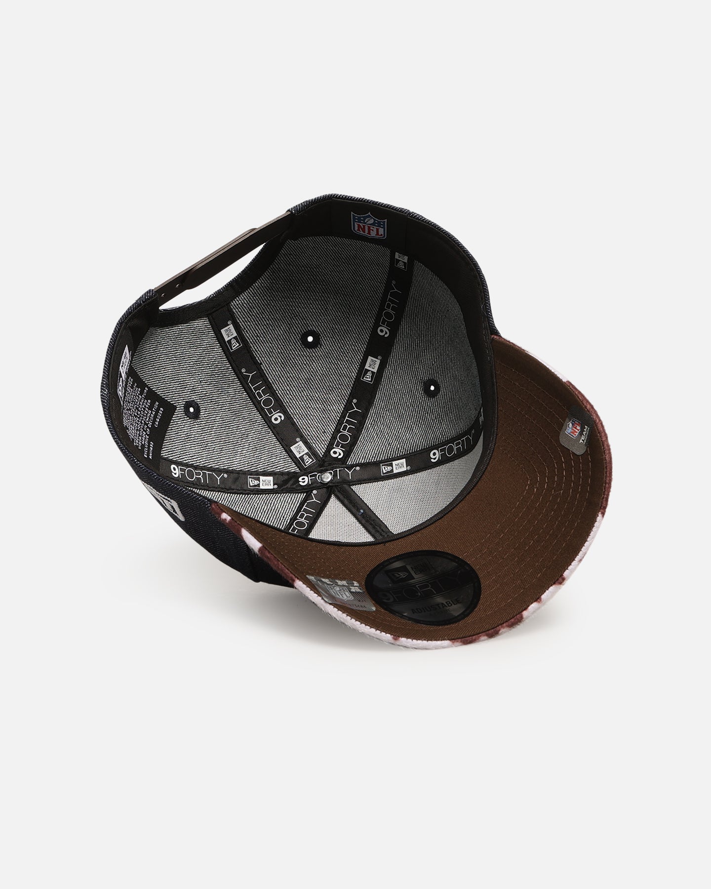 New Era Denver Broncos 'Denim Cowhide' 9FORTY A-Frame Snapback Navy