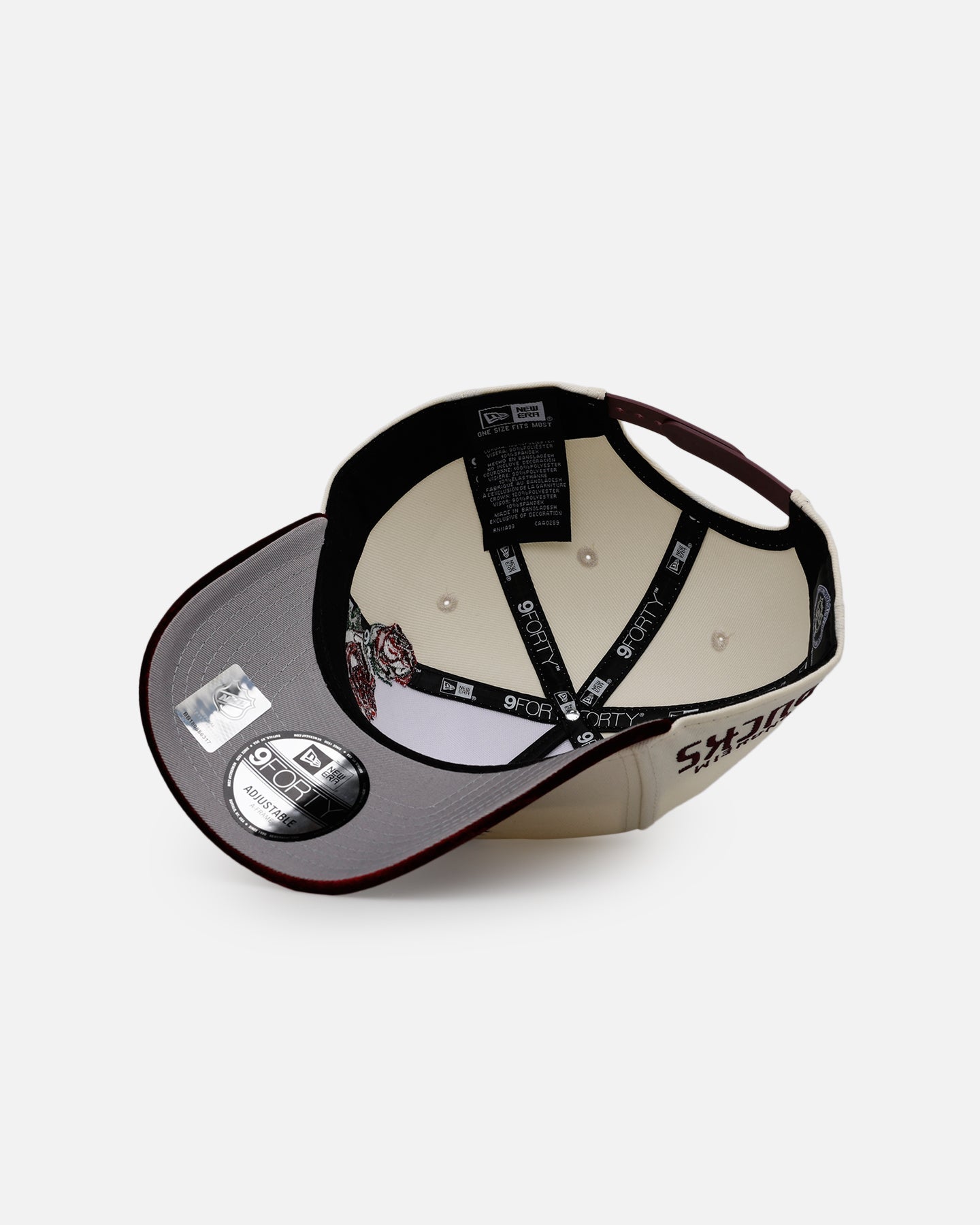 New Era Anaheim Ducks 'Velvet Roses' 9FORTY A-Frame Snapback Chrome