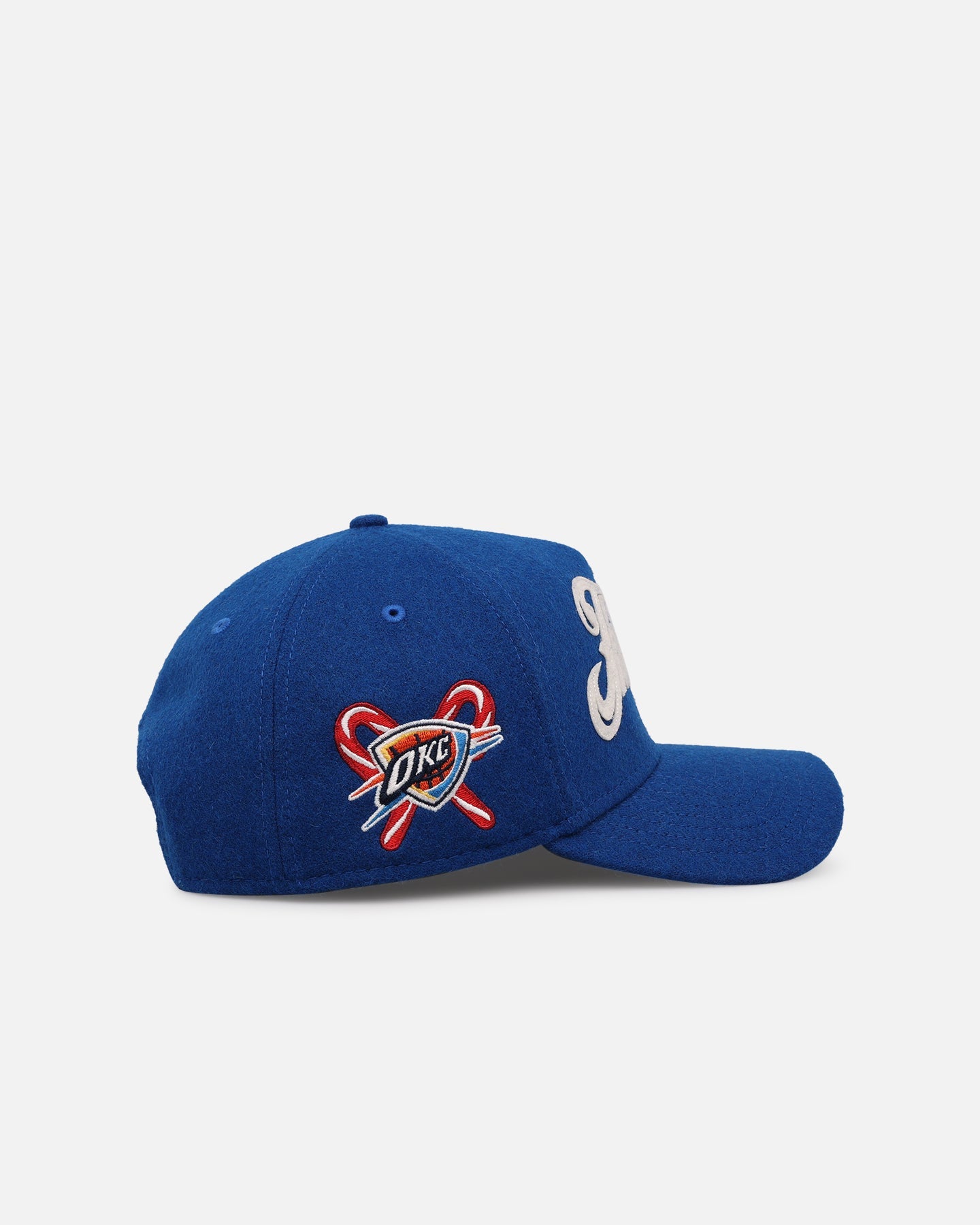 New Era Oklahoma City Thunder 'Candy Cane Side Patch' 9FORTY A-Frame Snapback Official Team Color