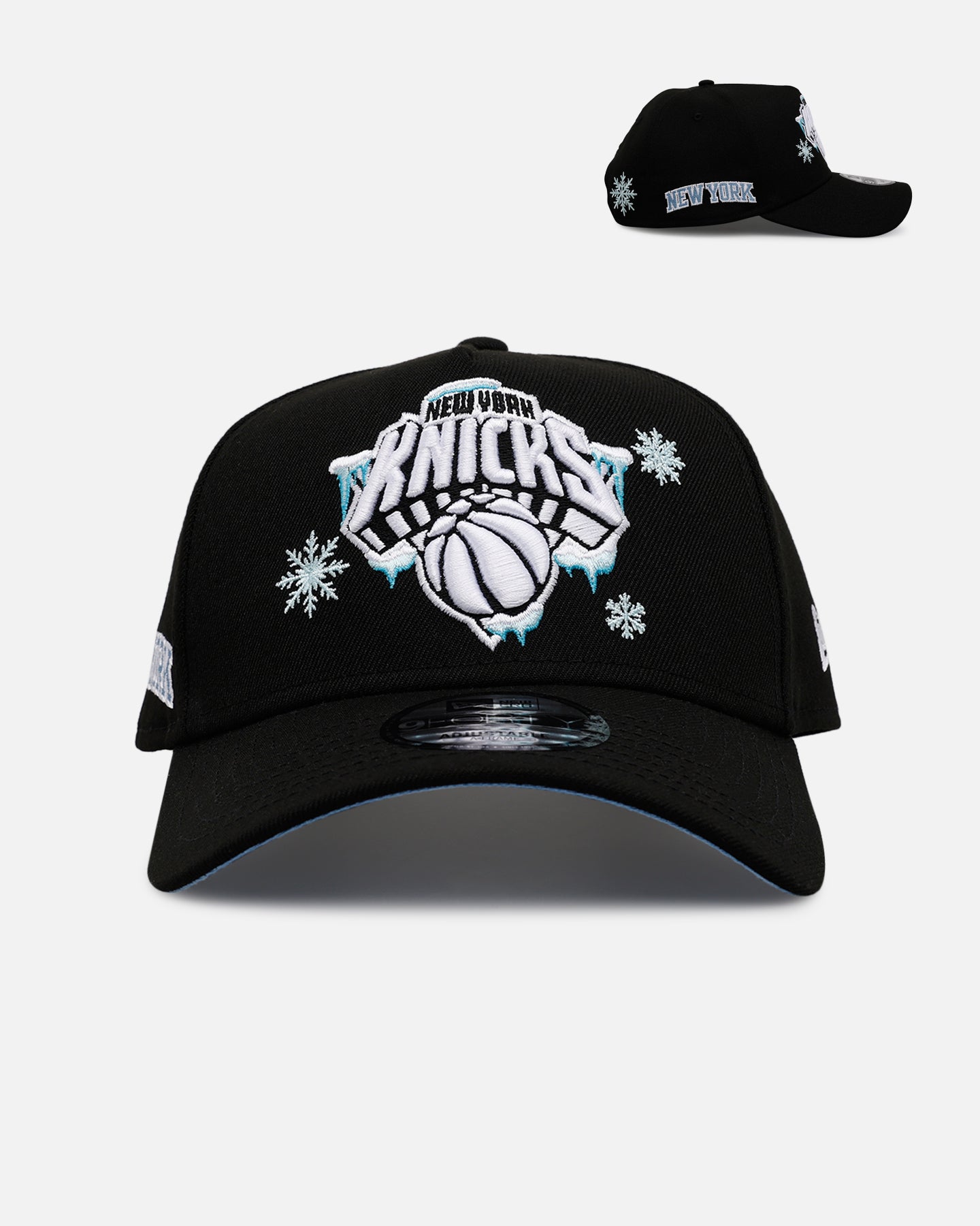 New Era New York Knicks 'Cold As Ice' 9FORTY A-Frame Snapback Black