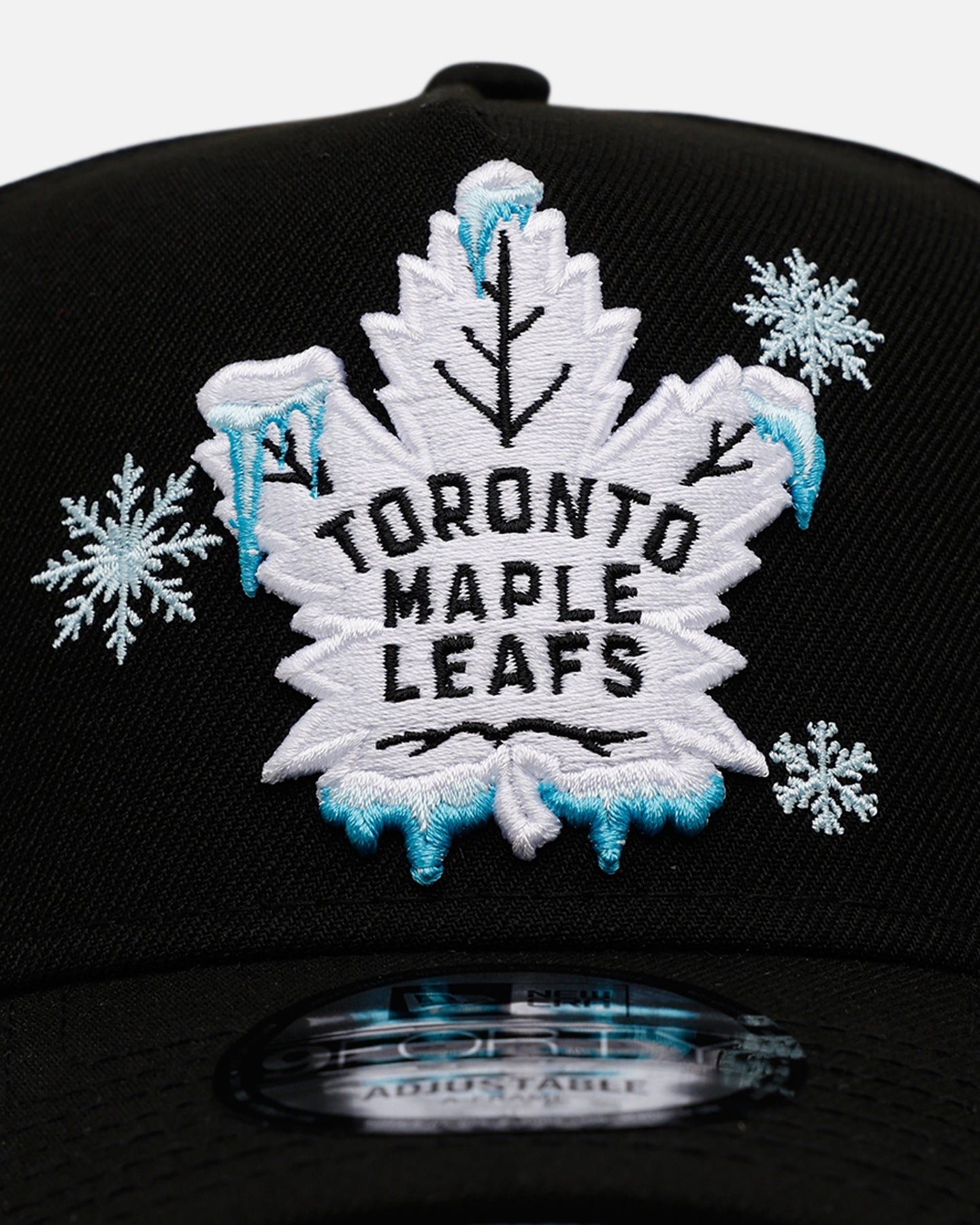 New Era Toronto Maple Leafs 'Cold As Ice' 9FORTY A-Frame Snapback Black
