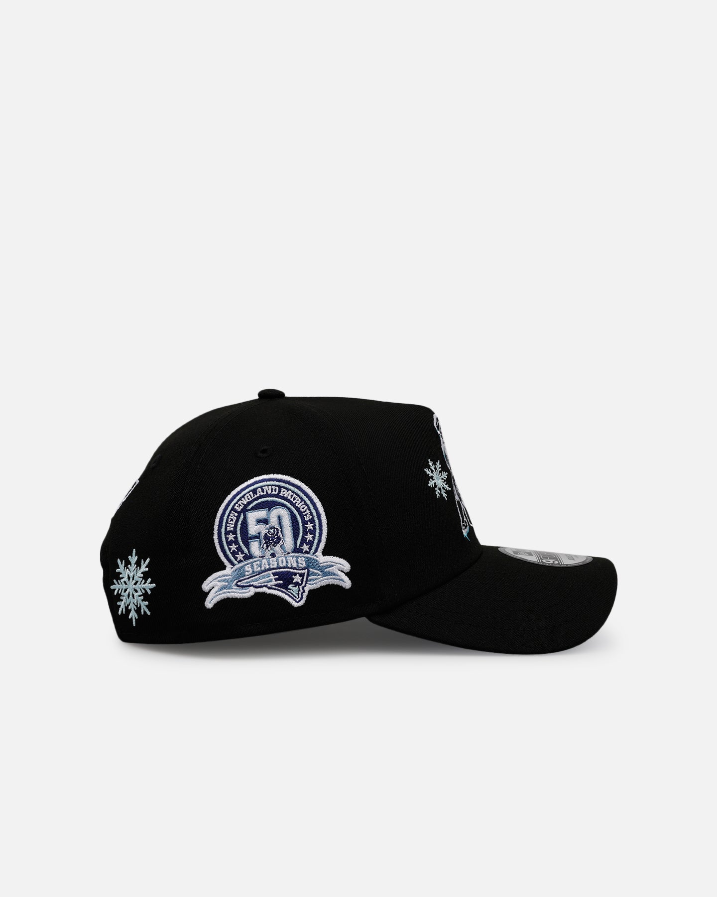 New Era New England Patriots 'Cold As Ice' 9FORTY A-Frame Snapback Black