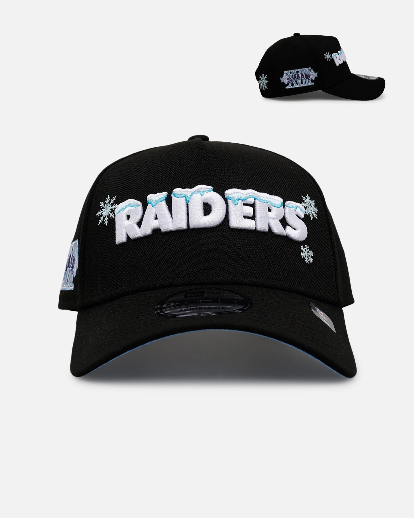 New Era Las Vegas Raiders 'Cold As Ice' 9FORTY A-Frame Snapback Black