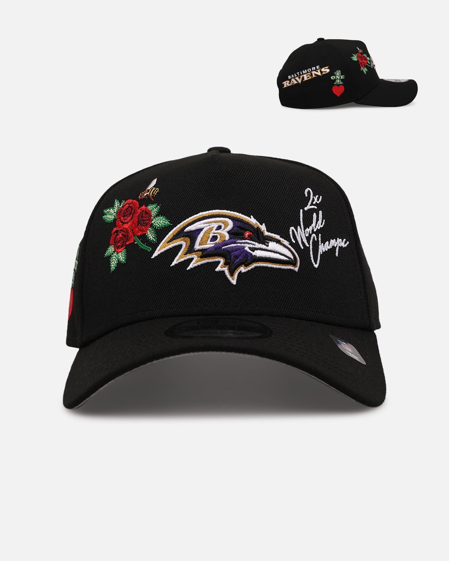 New Era Baltimore Ravens 'One Love' 9FORTY A-Frame Snapback Official Team Color