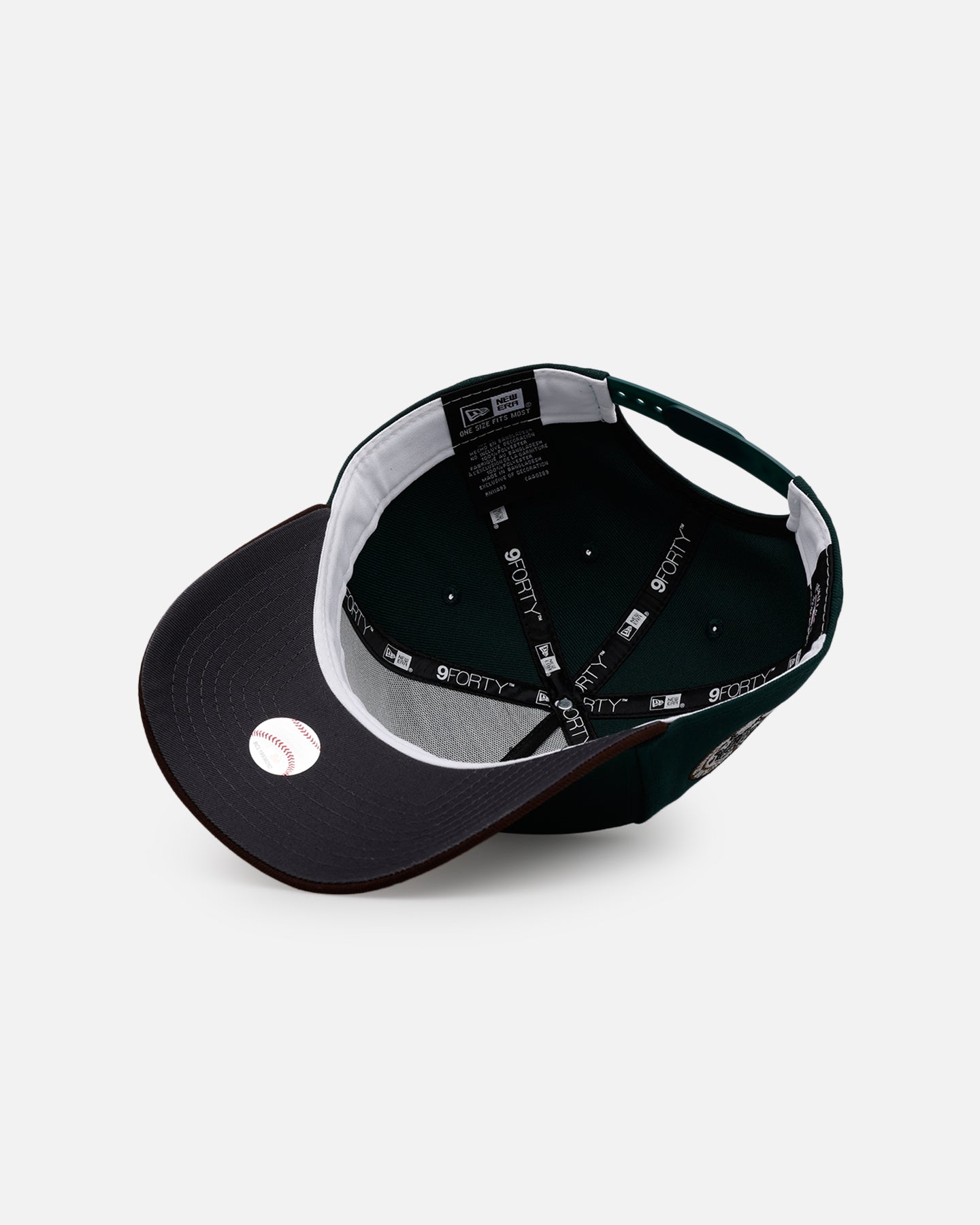 New Era Oakland Athletics 'Rainforest' 9FORTY A-Frame Snapback Green/Brown