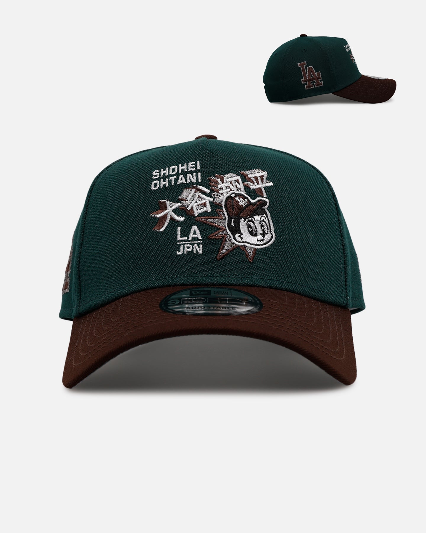 New Era Los Angeles Dodgers 'Rainforest' Ohtani 9FORTY A-Frame Snapback Green/Brown
