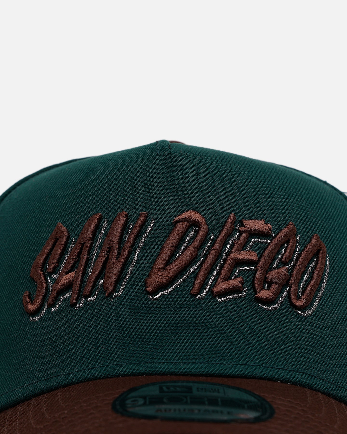 New Era San Diego Padres 'Rainforest' 9FORTY A-Frame Snapback Green/Brown