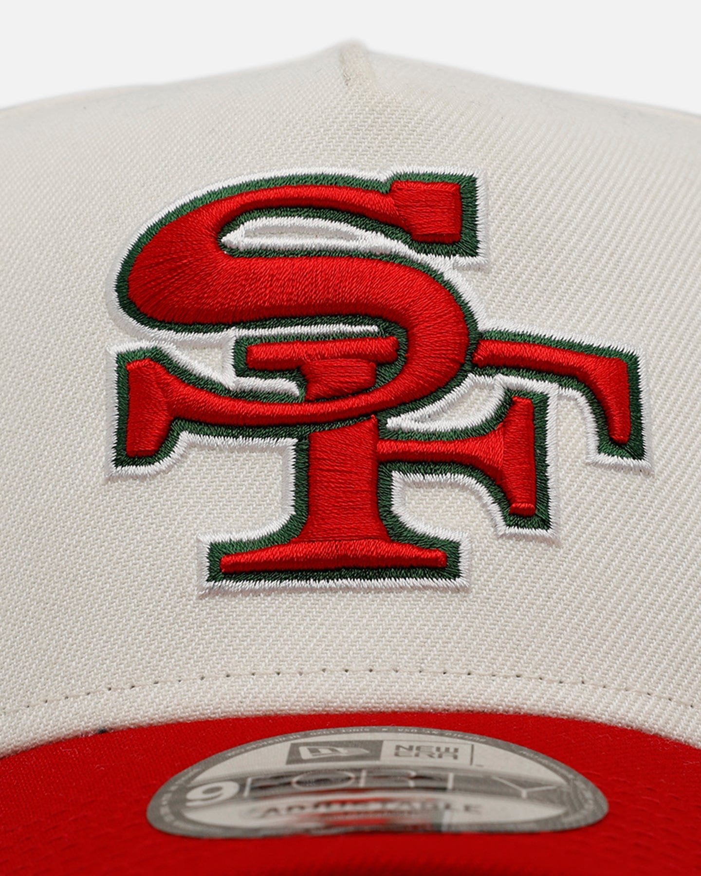 New Era San Francisco 49ers 'Strawberry' 9FORTY A-Frame Snapback Chrome/Red