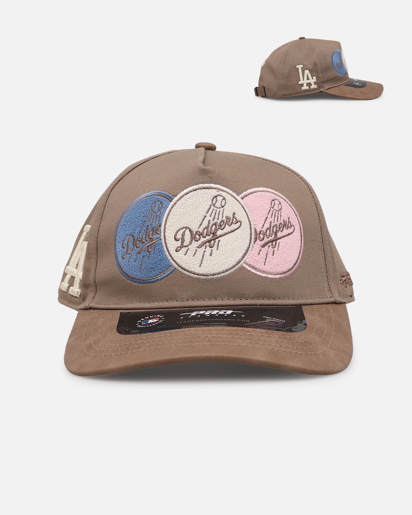 Pro Standard Los Angeles Dodgers 'Multicolor Logos' Pro Pinch Strapback Multicolor