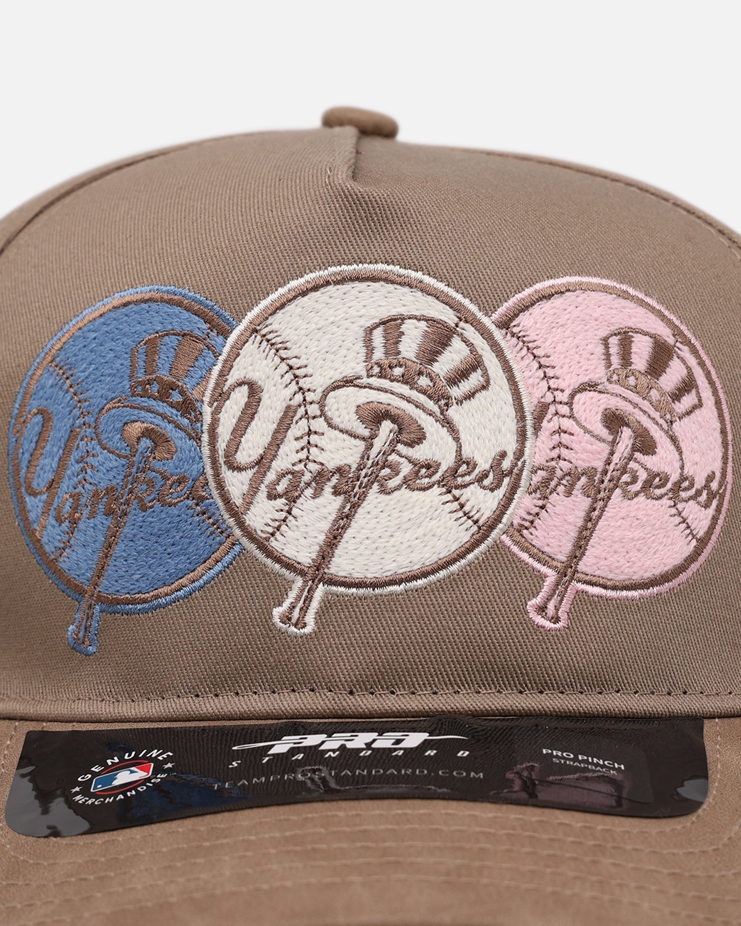 Pro Standard New York Yankees 'Multicolor Logos' Pro Pinch Strapback Multicolor