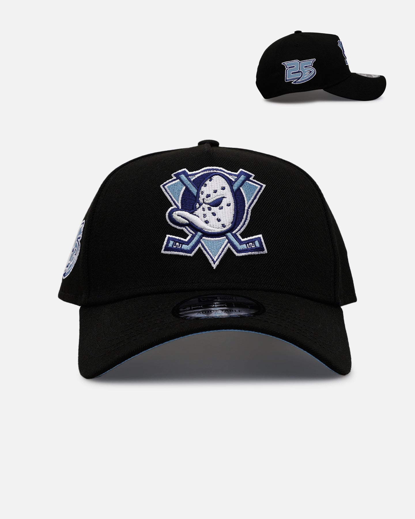 New Era Anaheim Ducks 'Black And Sky Blue' 9FORTY A-Frame Snapback Black/Sky Blue