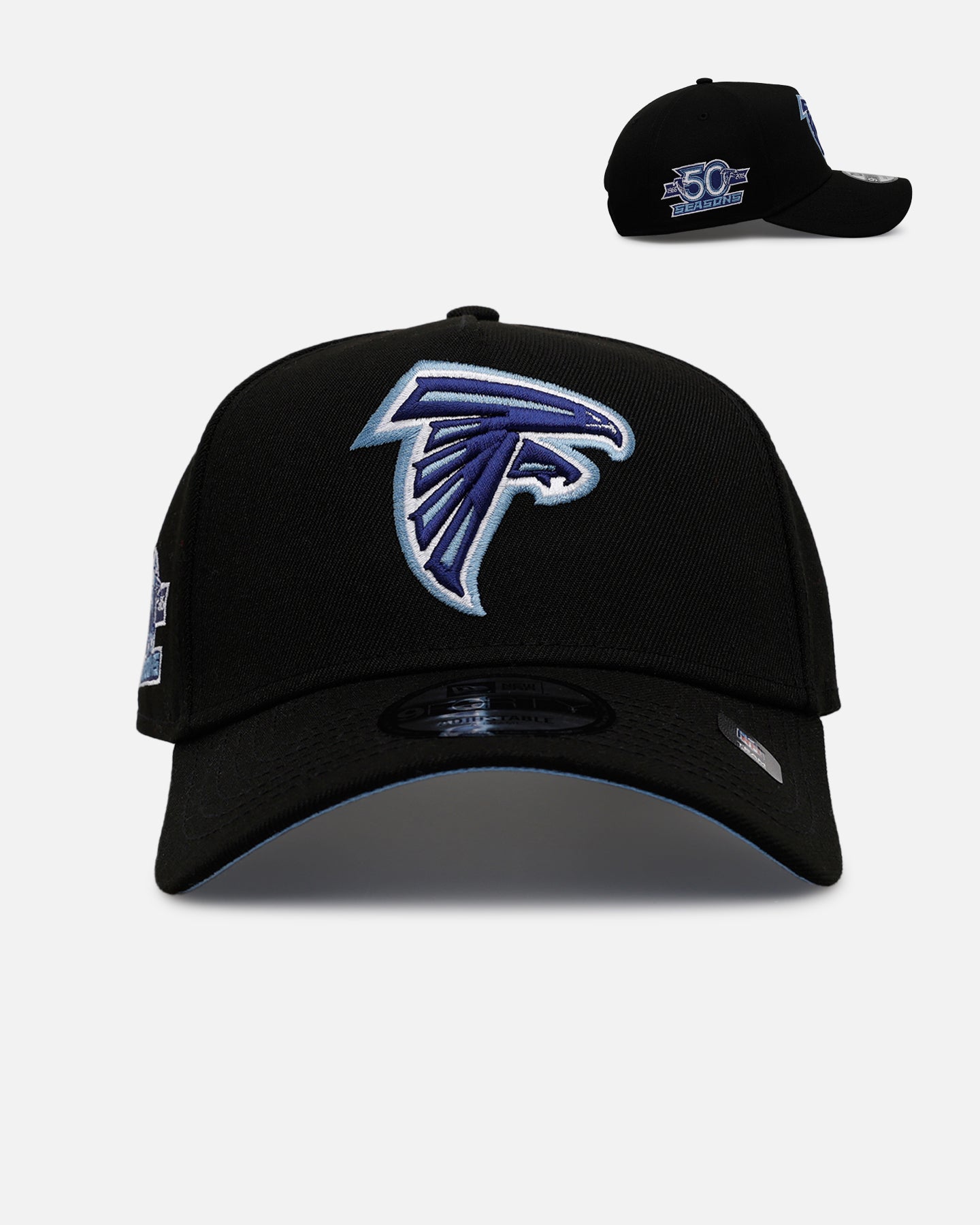 New Era Atlanta Falcons 'Black And Sky Blue' 9FORTY A-Frame Snapback Black/Sky Blue