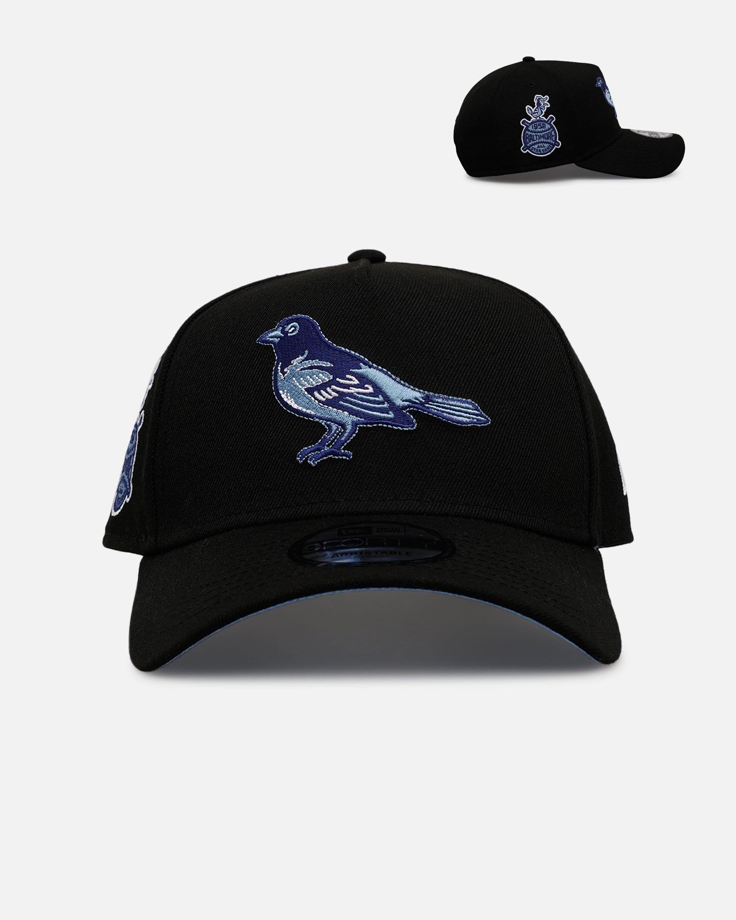 New Era Baltimore Orioles 'Black And Sky Blue' 9FORTY A-Frame Snapback Black/Sky Blue