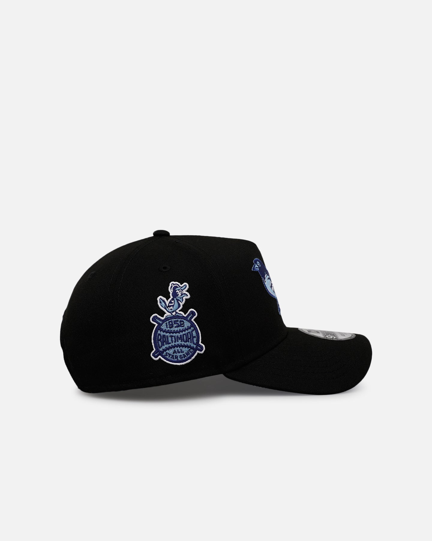 New Era Baltimore Orioles 'Black And Sky Blue' 9FORTY A-Frame Snapback Black/Sky Blue
