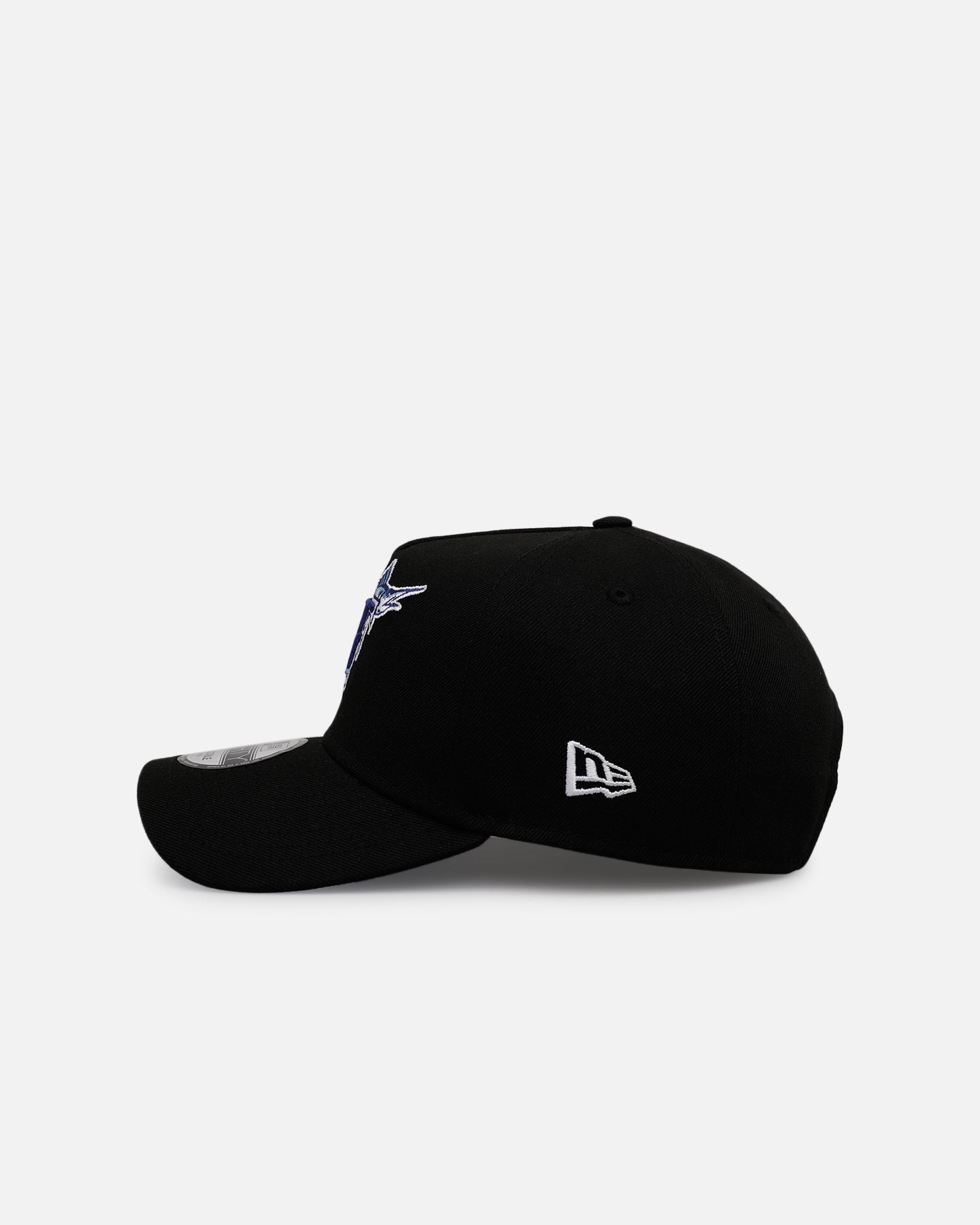 New Era Florida Marlins 'Black And Sky Blue' 9FORTY A-Frame Snapback Black/Sky Blue