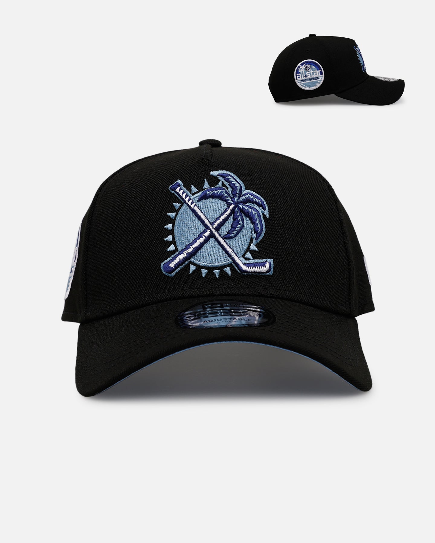 New Era Florida Panthers 'Black And Sky Blue' 9FORTY A-Frame Snapback Black/Sky Blue