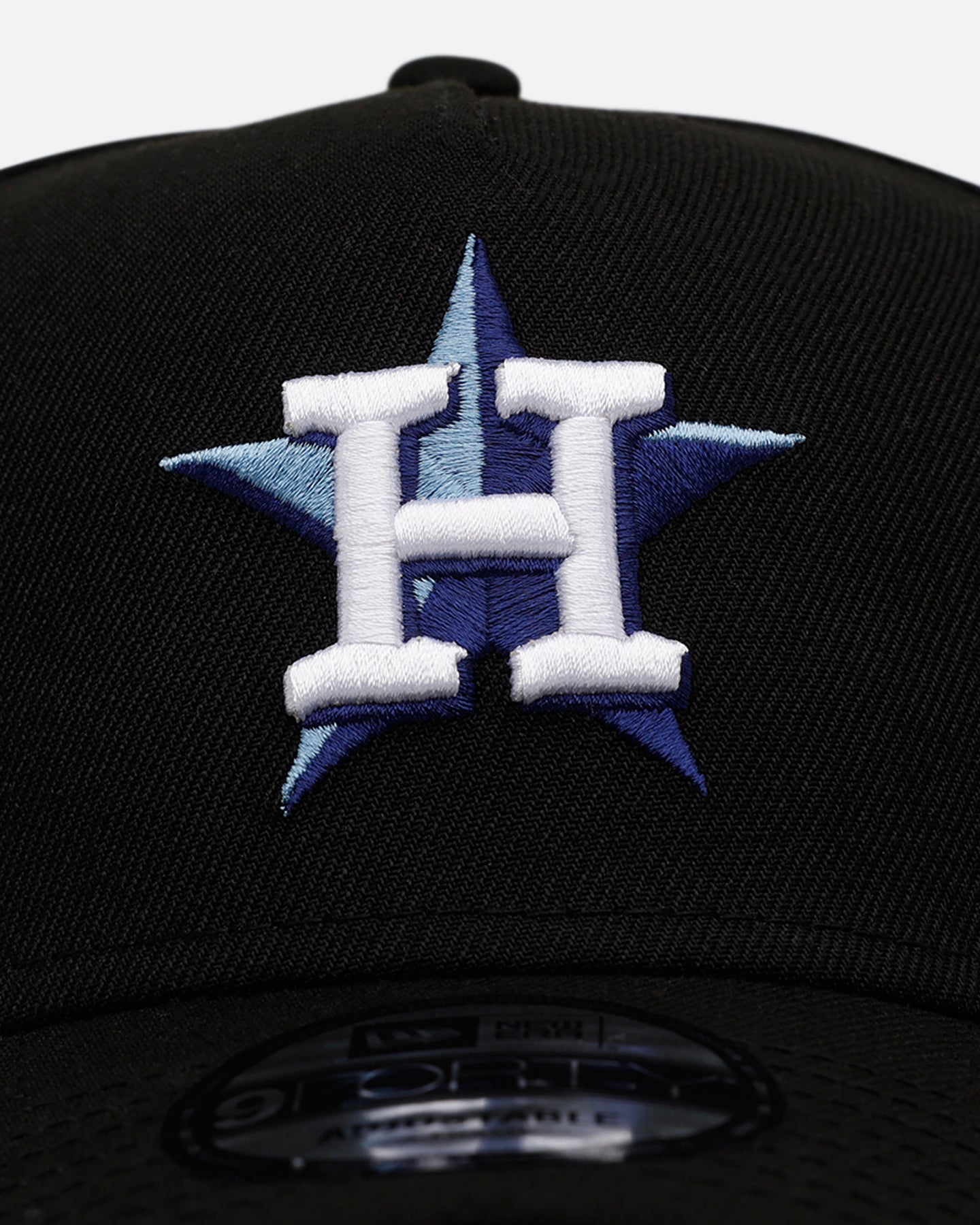 New Era Houston Astros 'Black And Sky Blue' 9FORTY A-Frame Snapback Black/Sky Blue