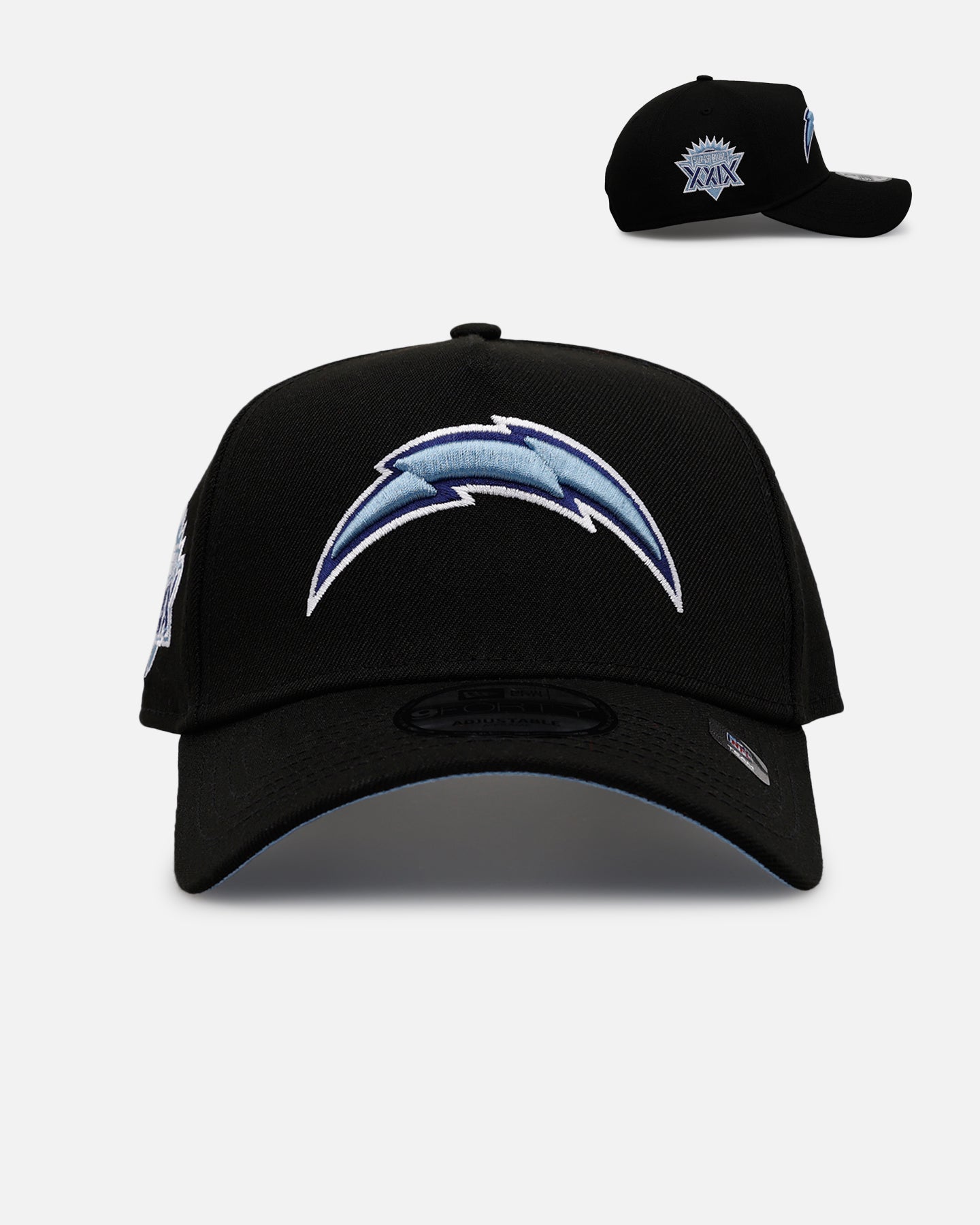 New Era Los Angeles Chargers 'Black And Sky Blue' 9FORTY A-Frame Snapback Black/Sky Blue