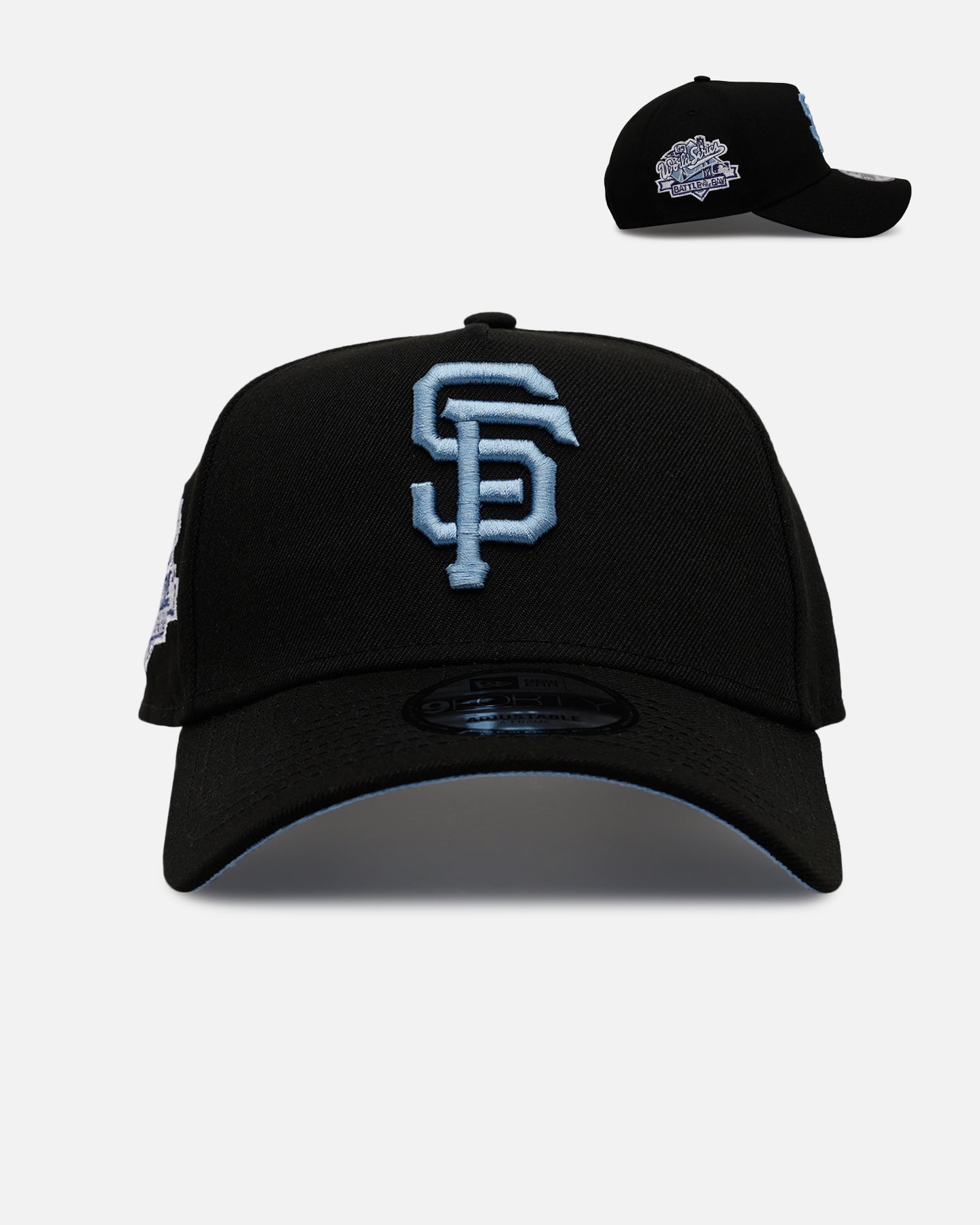 New Era San Francisco Giants 'Black And Sky Blue' 9FORTY A-Frame Snapback Black/Sky Blue