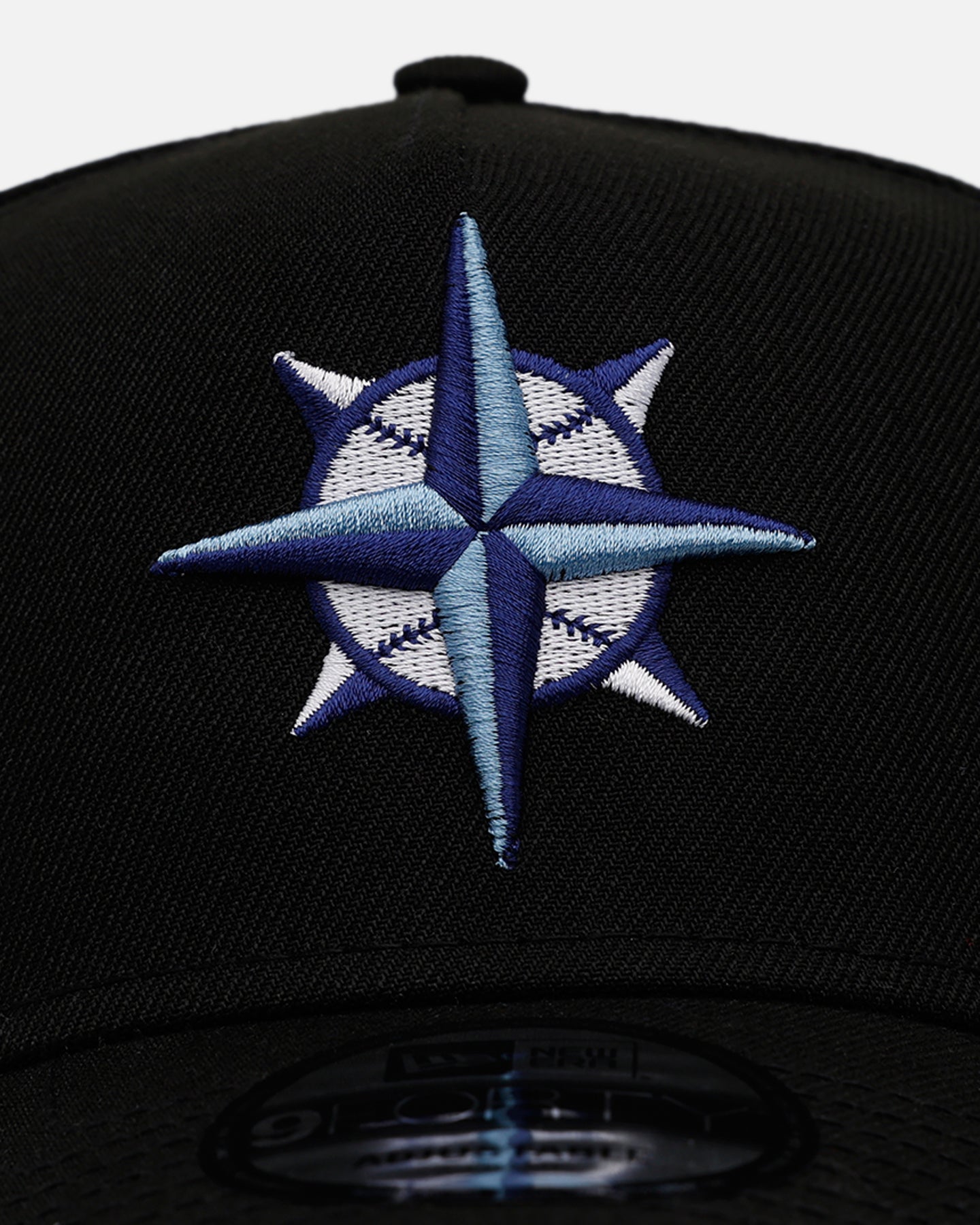 New Era Seattle Mariners 'Black And Sky Blue' 9FORTY A-Frame Snapback Black/Sky Blue
