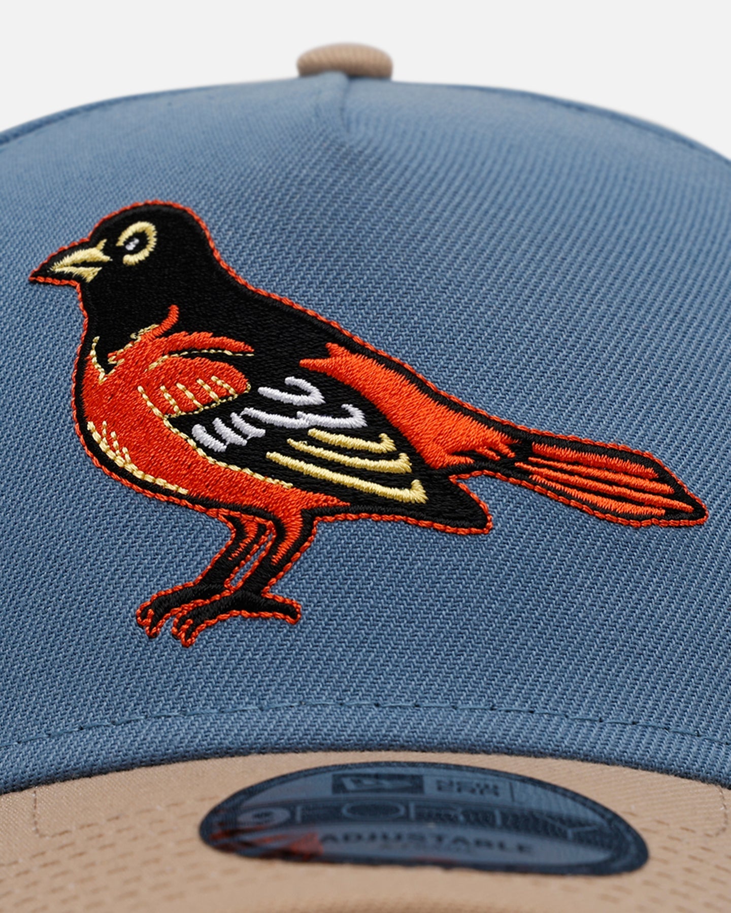 New Era Baltimore Orioles 'Easy Breezy' 9FORTY A-Frame Snapback Blue/Tan
