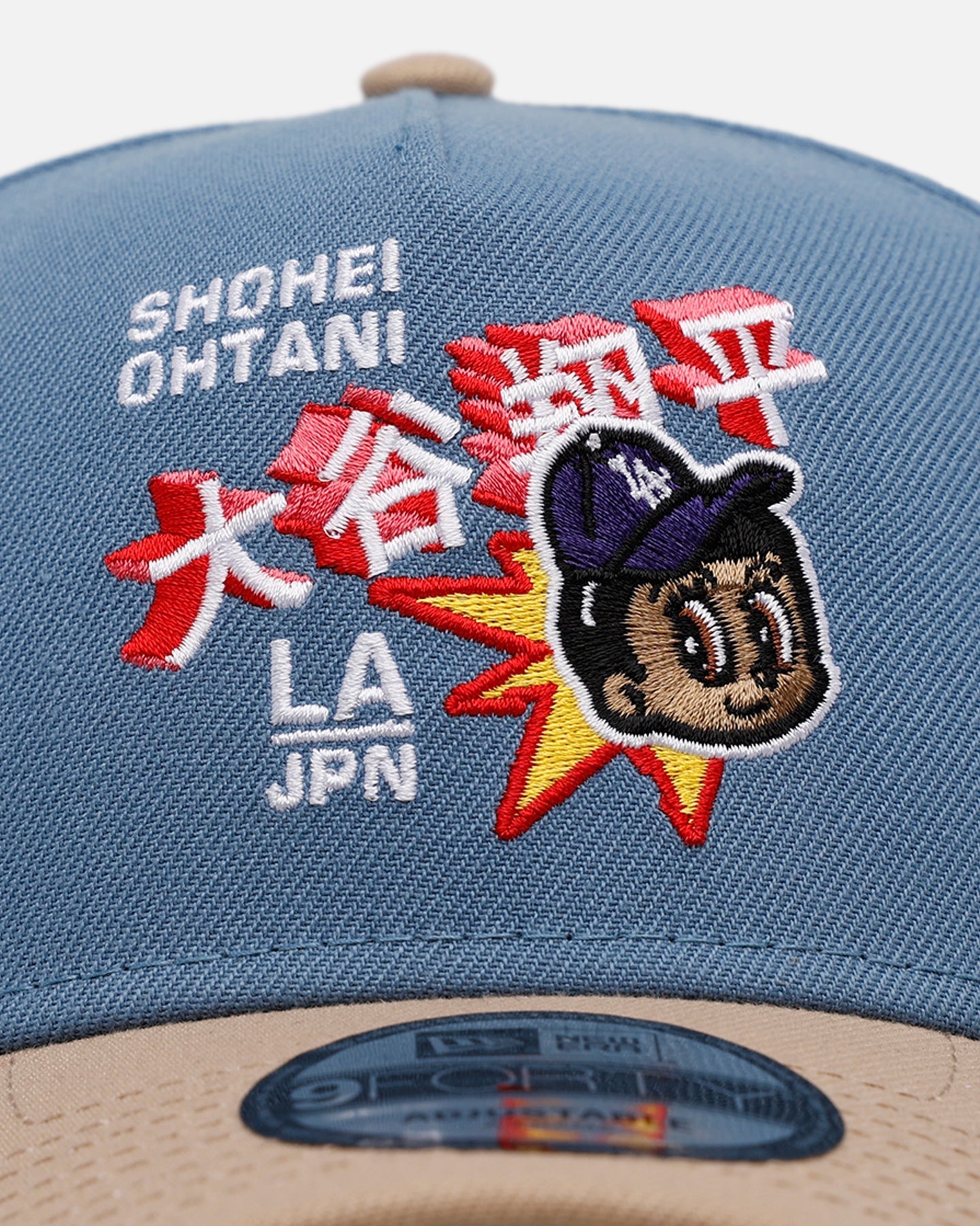 New Era Los Angeles Dodgers 'Easy Breezy' Ohtani 9FORTY A-Frame Snapback Blue/Tan