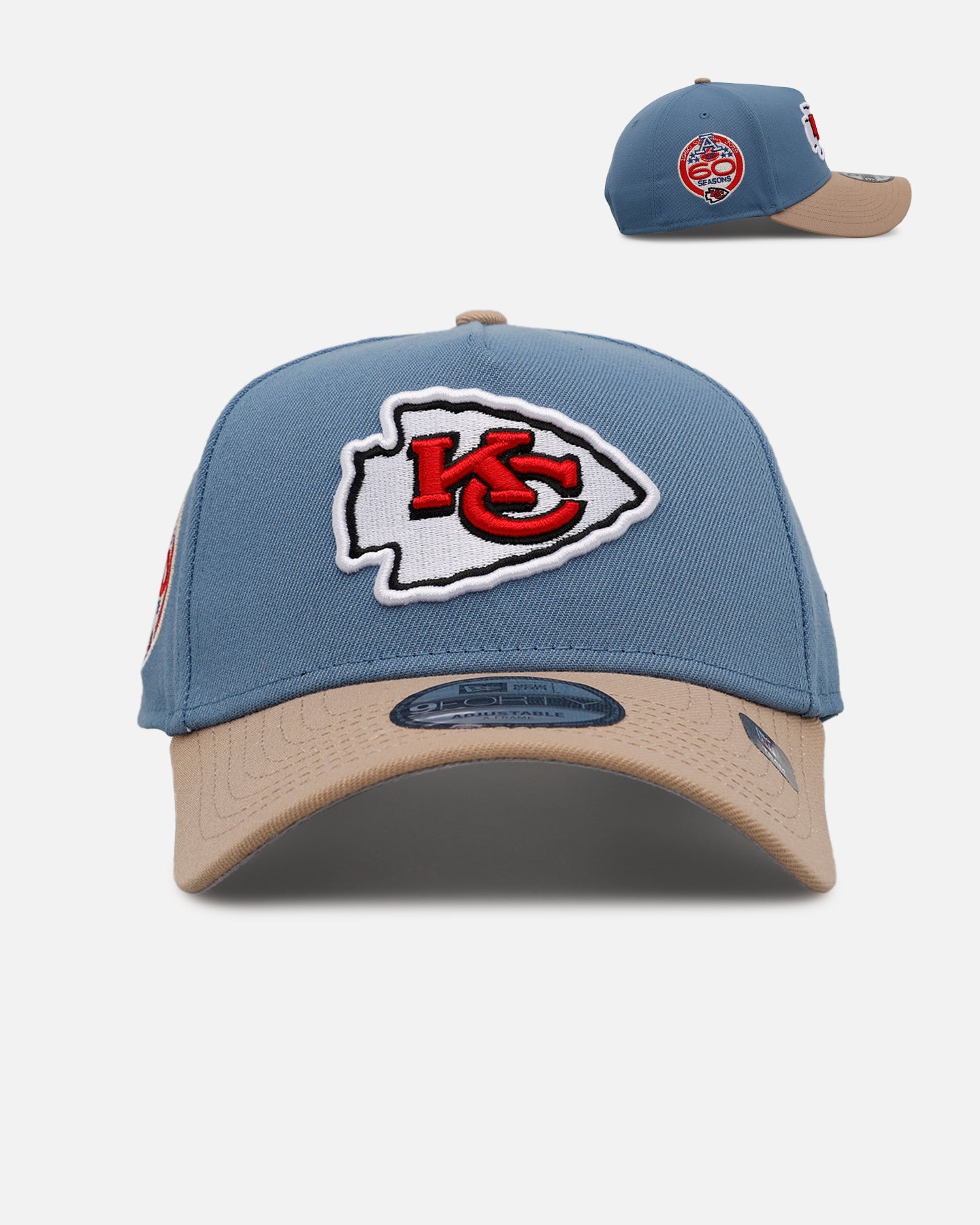 New Era Kansas City Chiefs 'Easy Breezy' 9FORTY A-Frame Snapback Blue/Tan