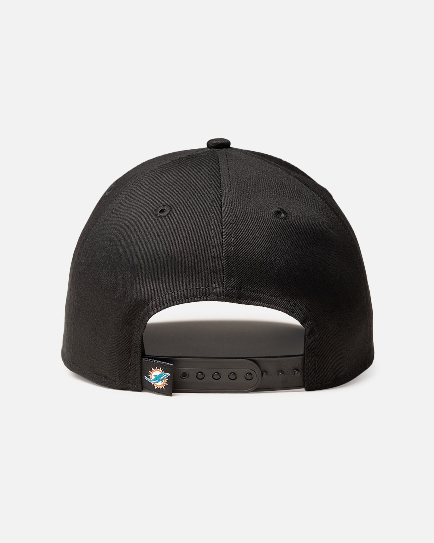 New Era Miami Dolphins 'Upside Down Logo' 9FORTY A-Frame Snapback Black/Official Team Color