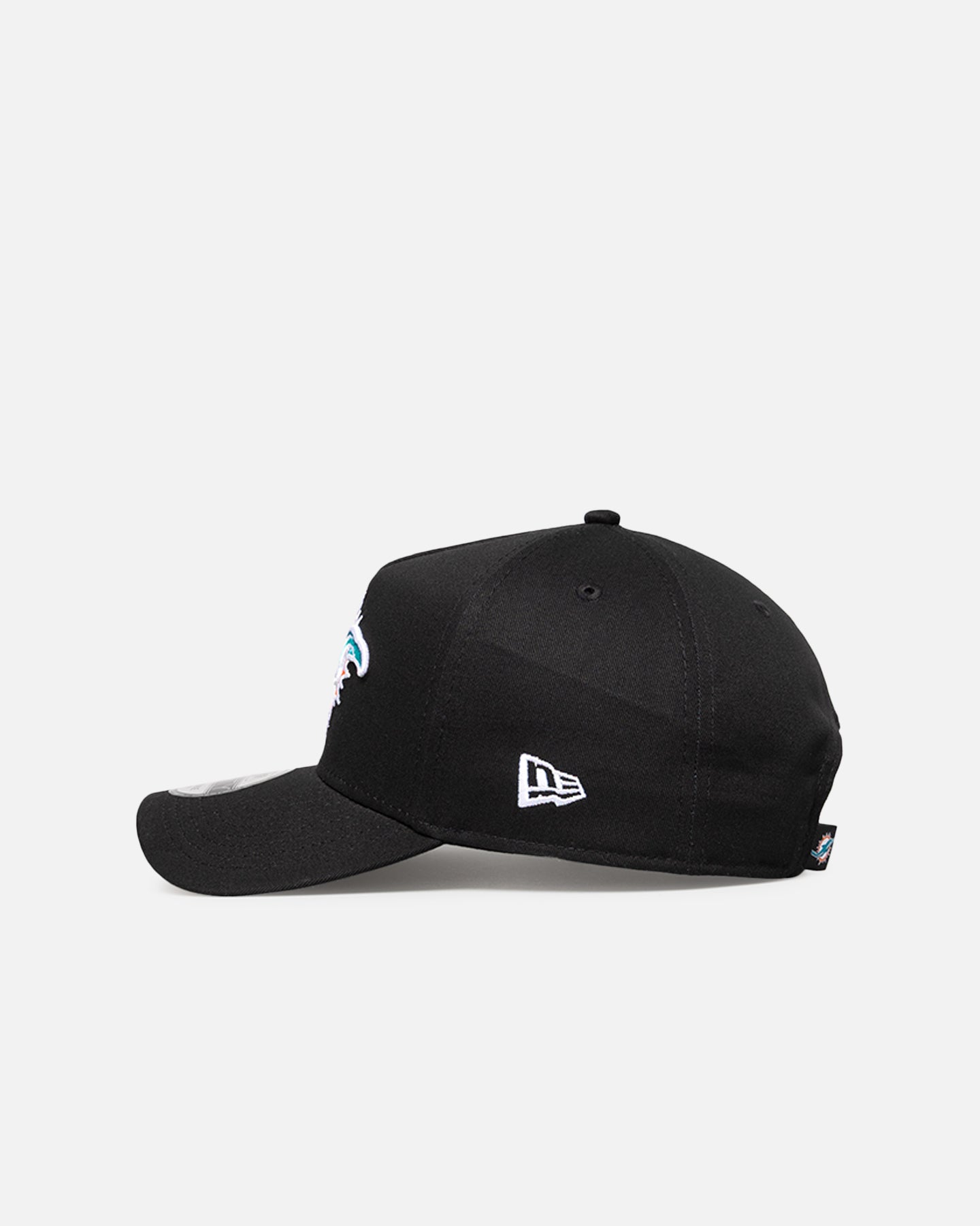 New Era Miami Dolphins 'Upside Down Logo' 9FORTY A-Frame Snapback Black/Official Team Color