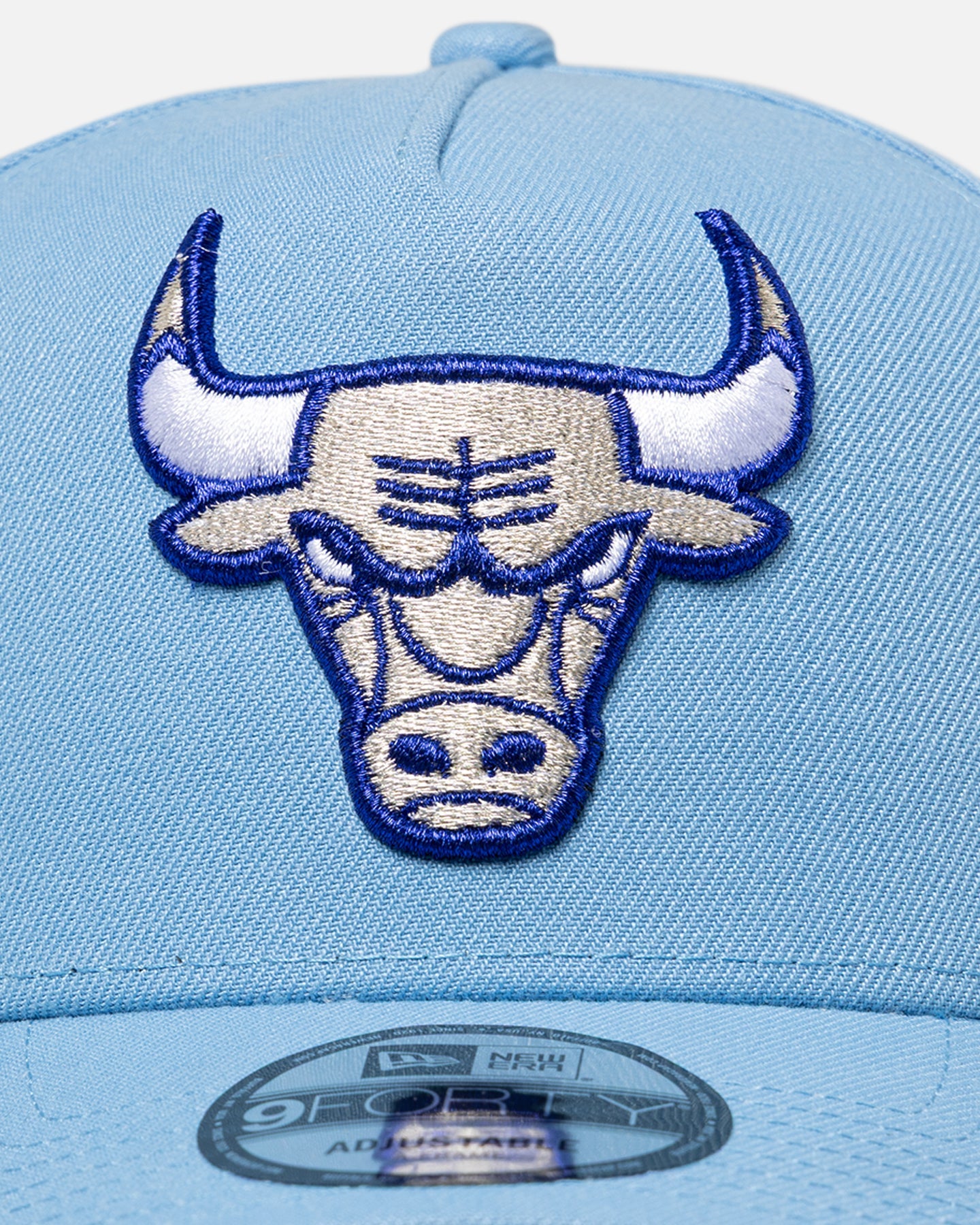 New Era Chicago Bulls 'Black Sky Blue' 9FORTY A-Frame Snapback Sky Blue
