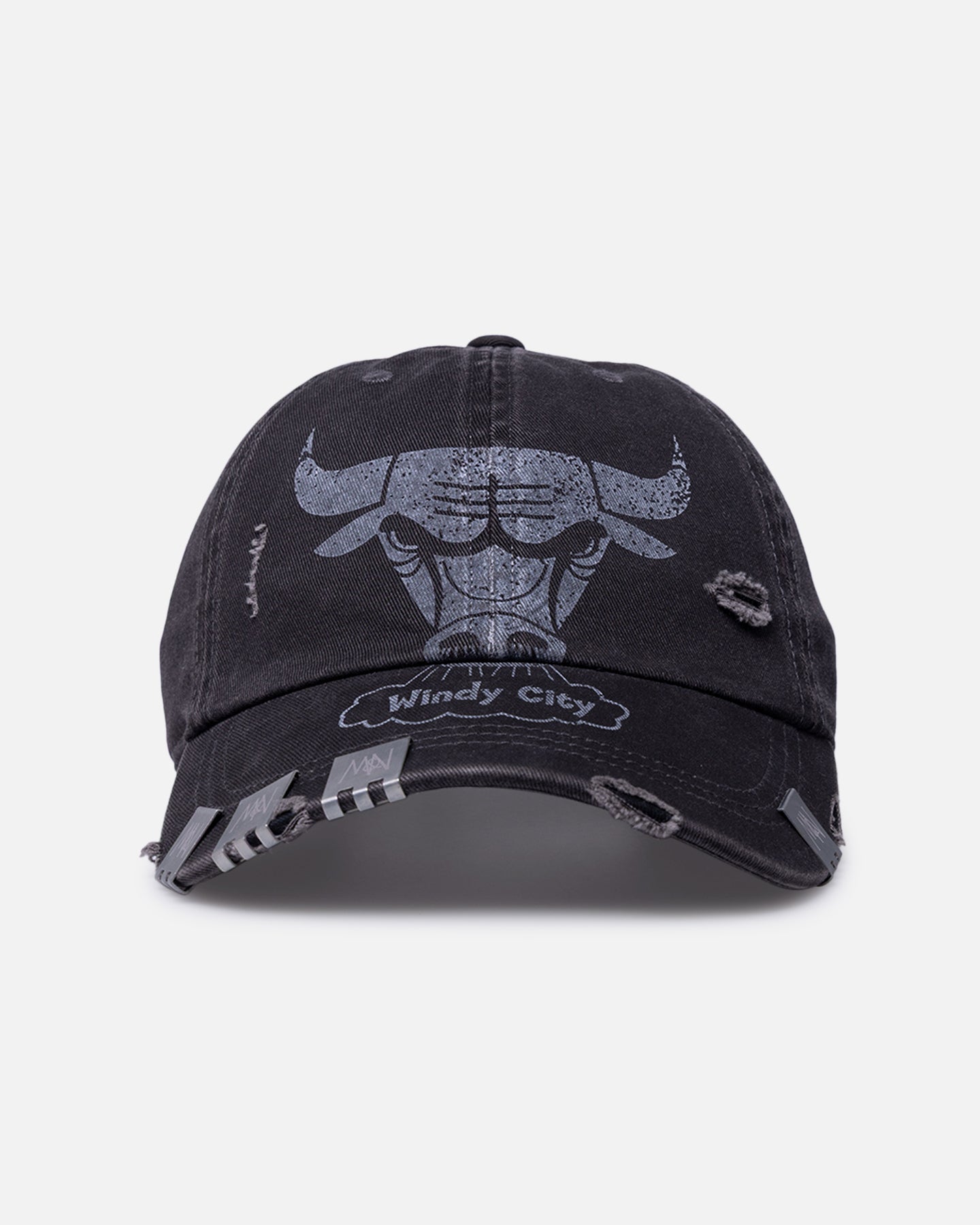 Mitchell & Ness Chicago Bulls 'It's Over' Dad Fit Strapback Black