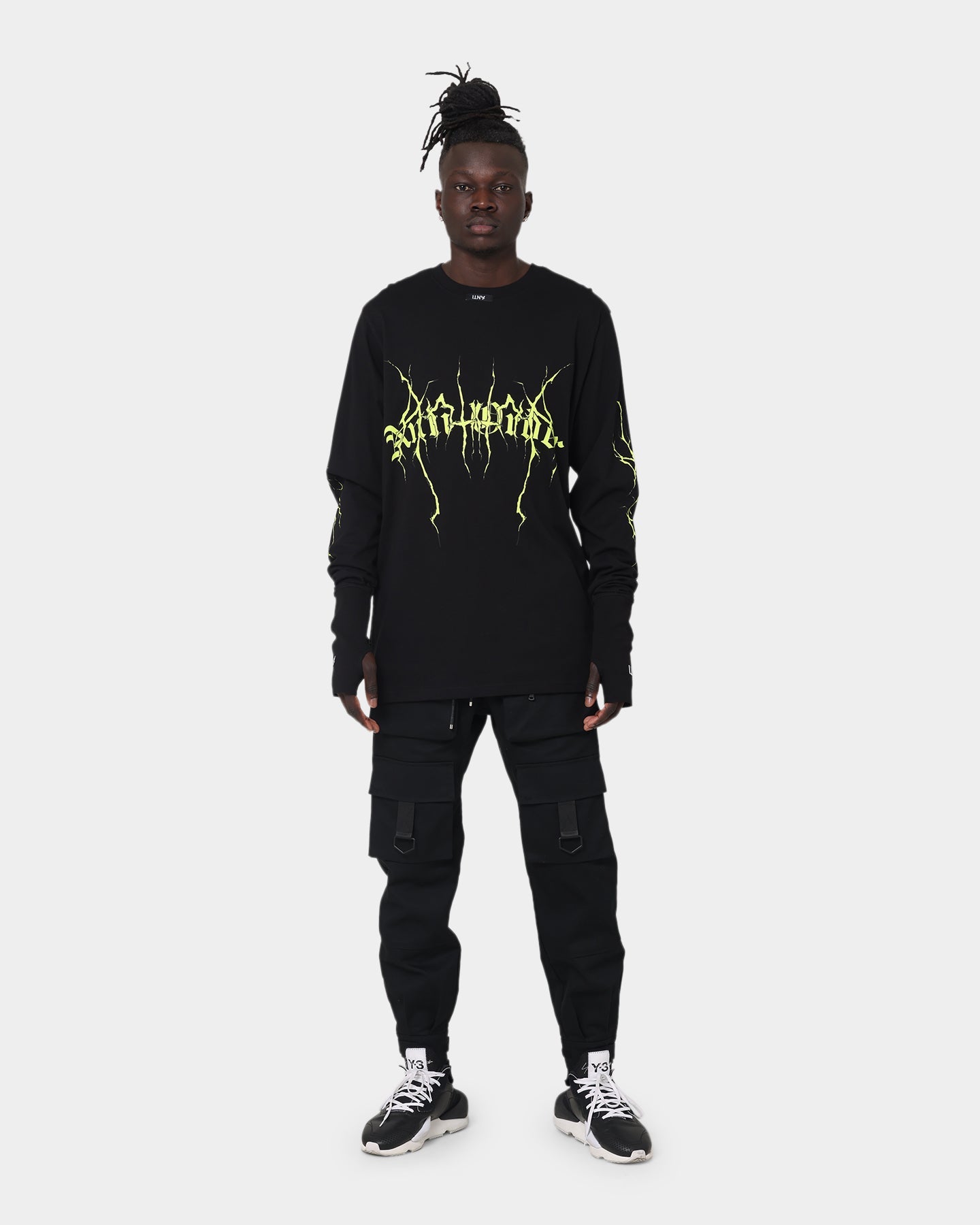 The Anti Order Youthquake Legion Long Sleeve T-Shirt Black/Green