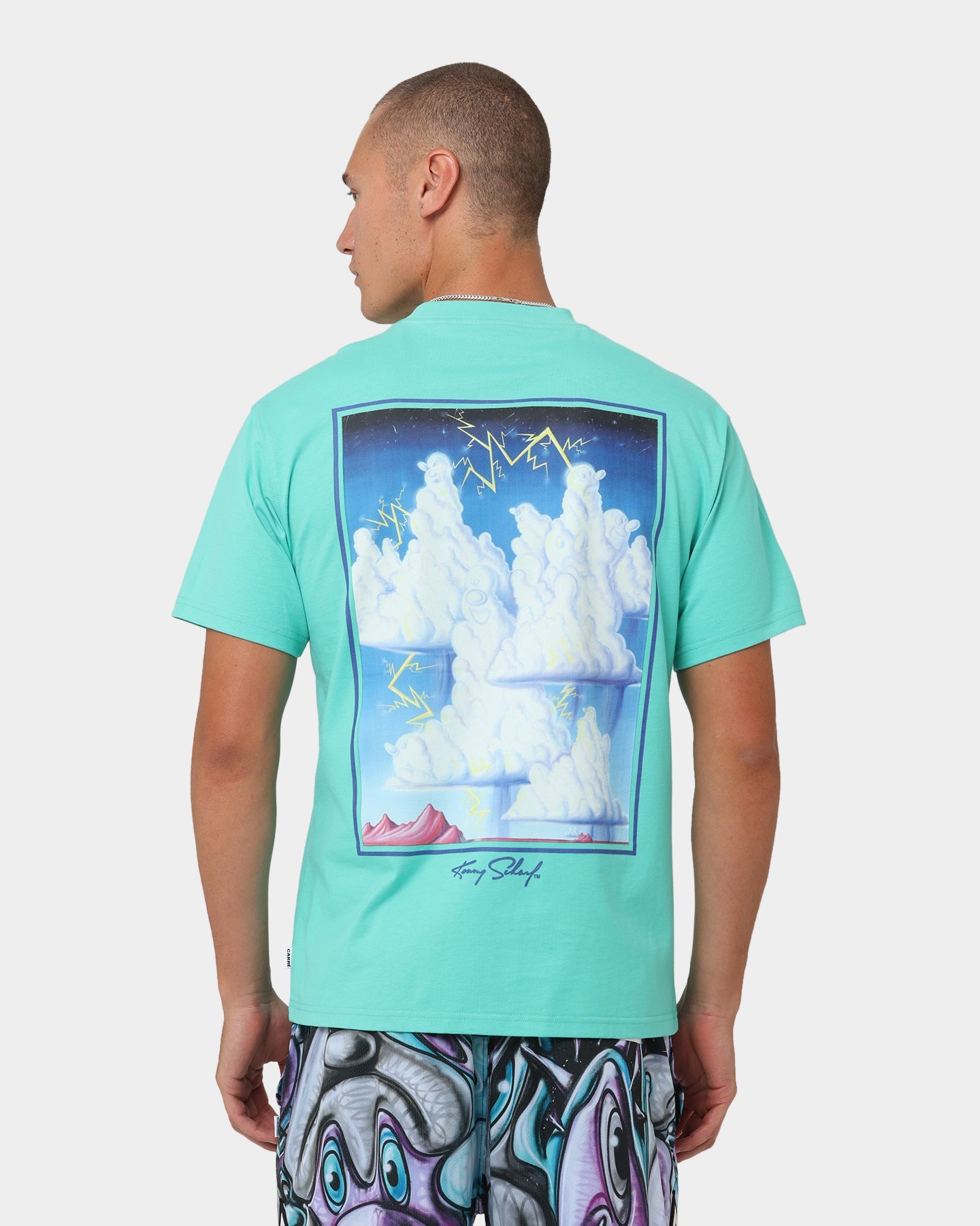 Carré X Kenny Scharf Chilaxia T-Shirt Aqua