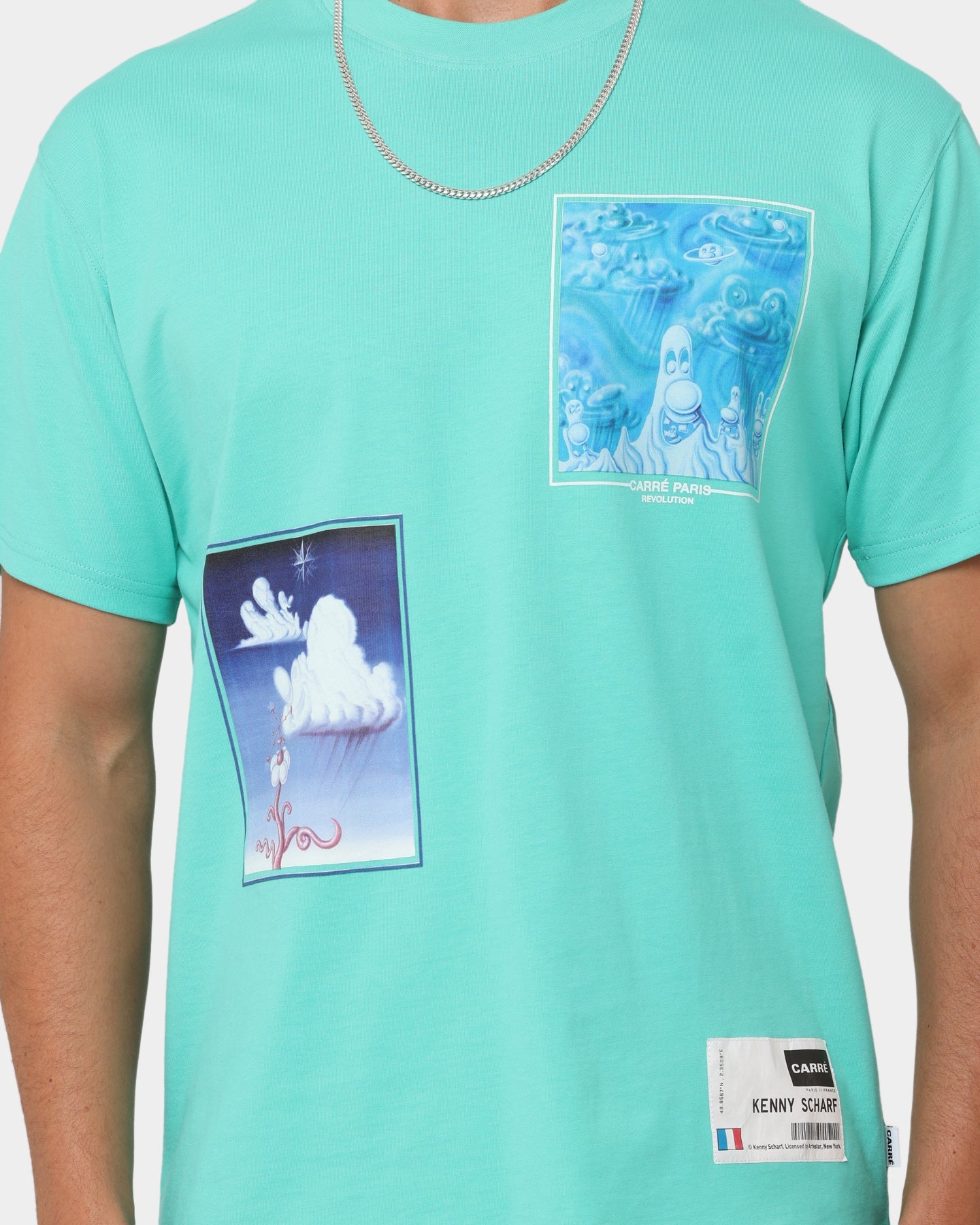 Carré X Kenny Scharf Chilaxia T-Shirt Aqua