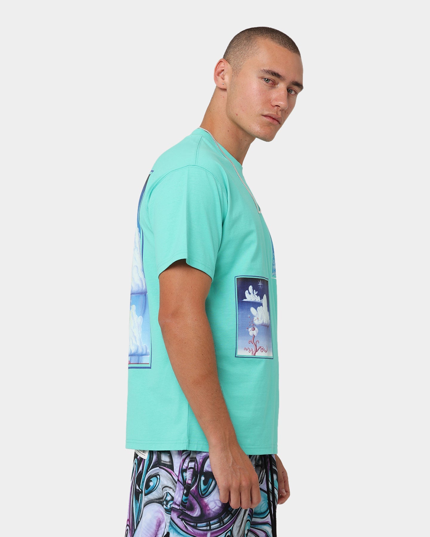 Carré X Kenny Scharf Chilaxia T-Shirt Aqua