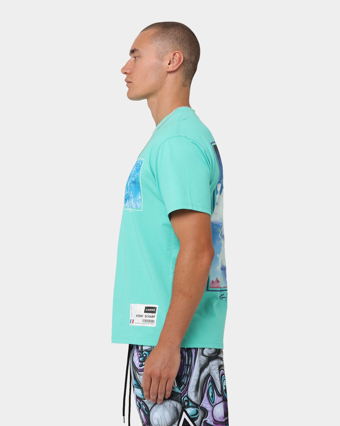 Carré X Kenny Scharf Chilaxia T-Shirt Aqua