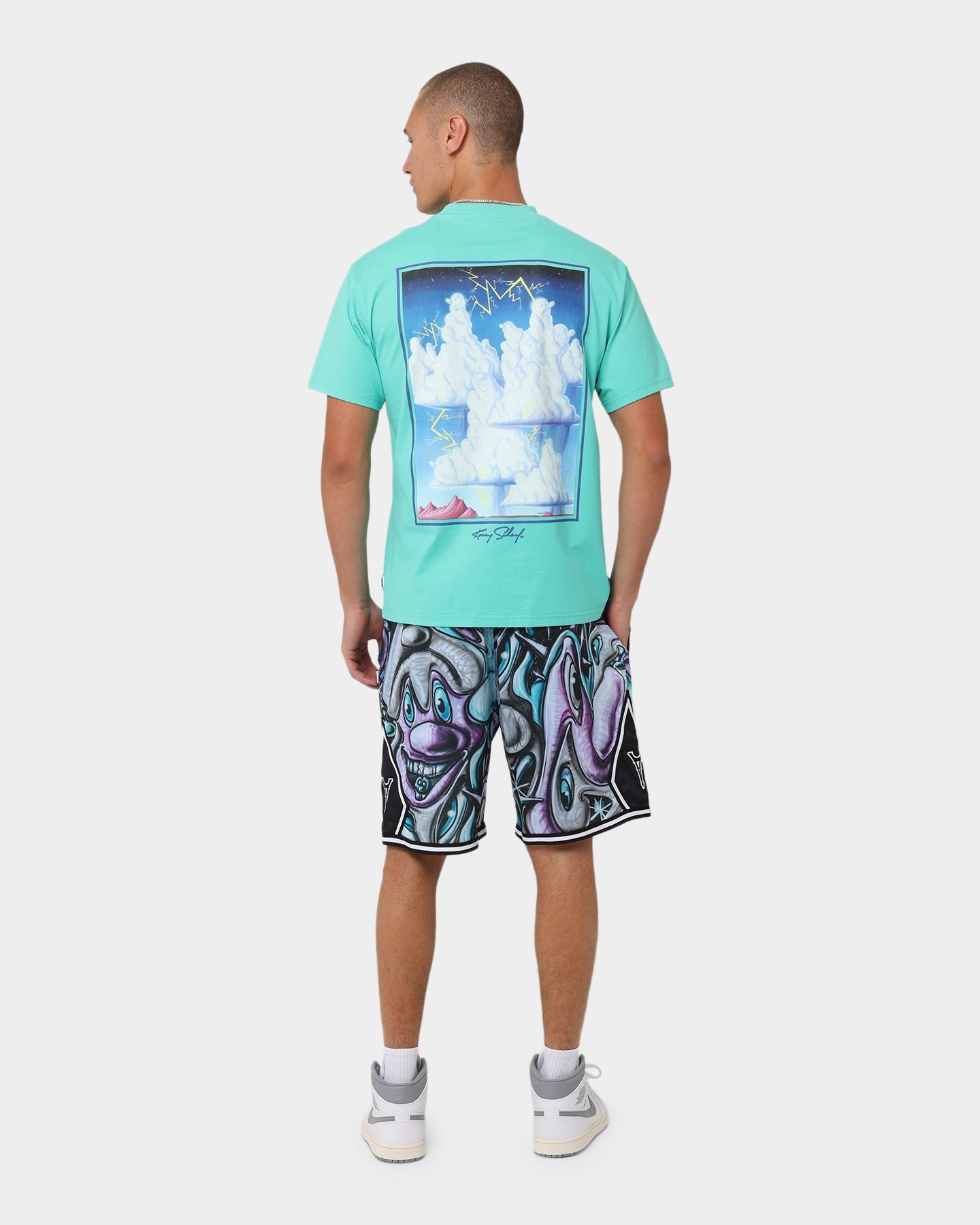 Carré X Kenny Scharf Chilaxia T-Shirt Aqua