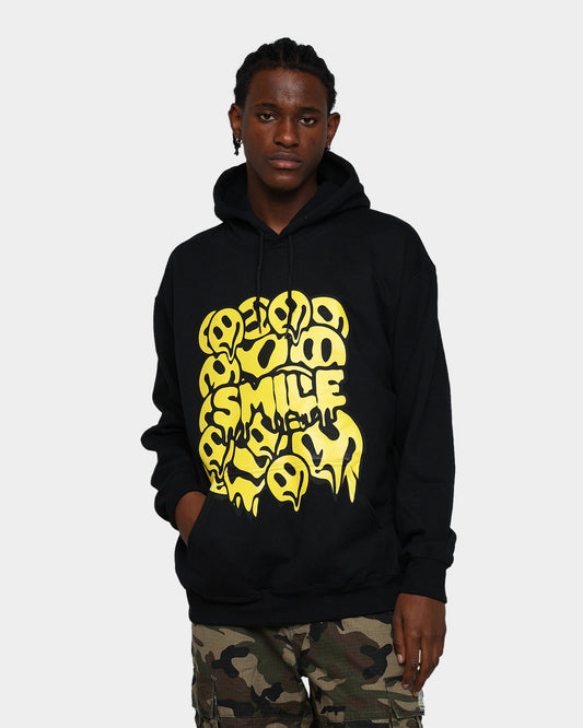 73Studio Smile Drip Hoodie Black