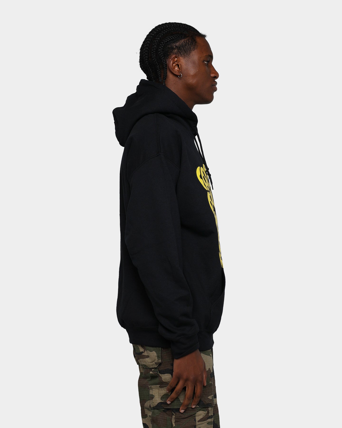 73Studio Smile Drip Hoodie Black