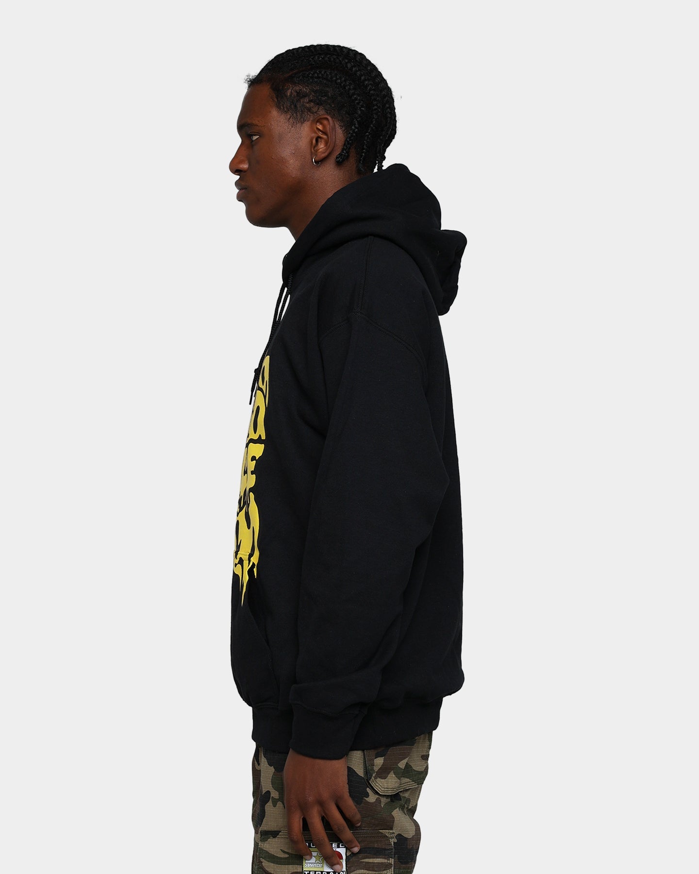 73Studio Smile Drip Hoodie Black