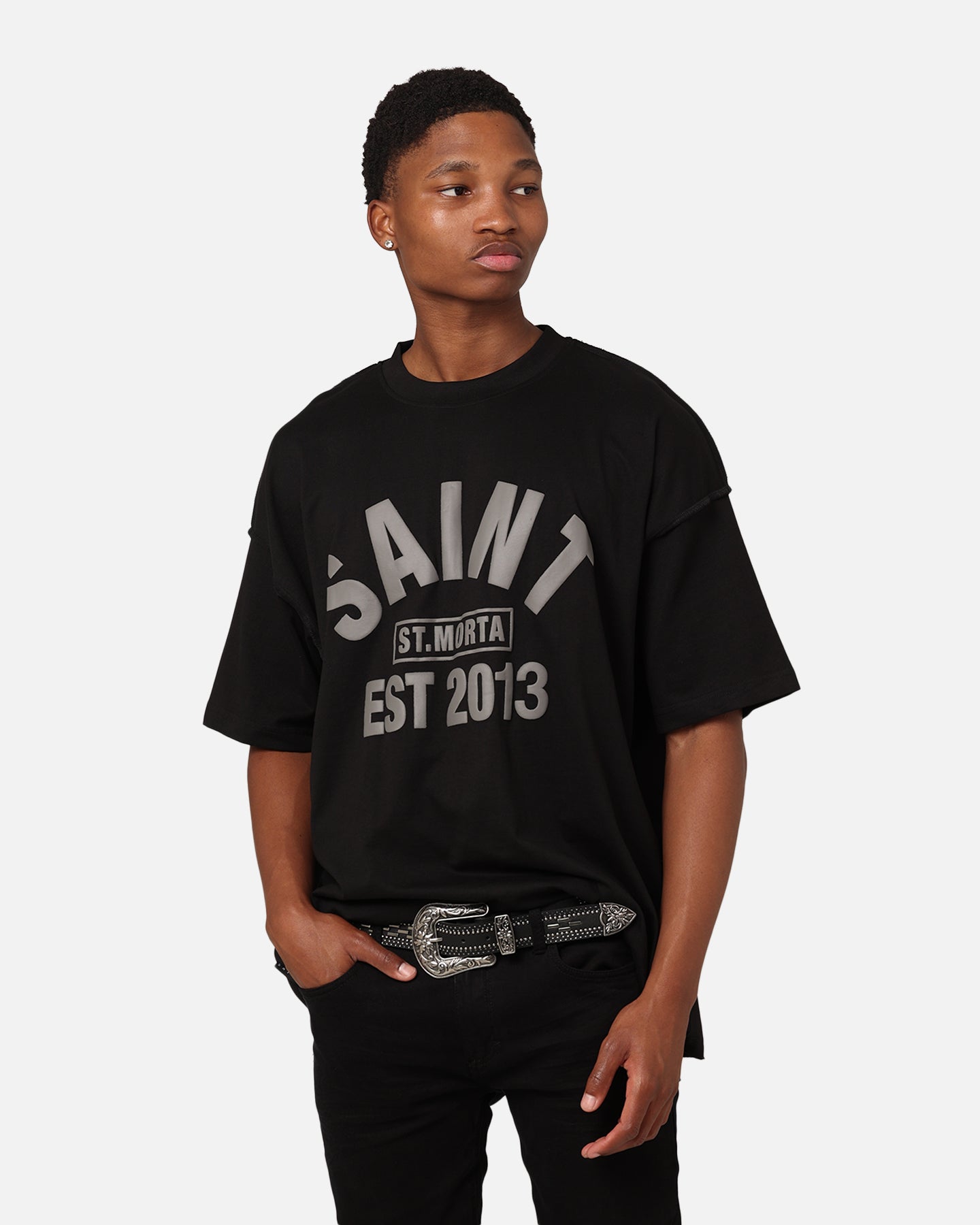 Saint Morta St Morta Boxy T-Shirt Black/Black