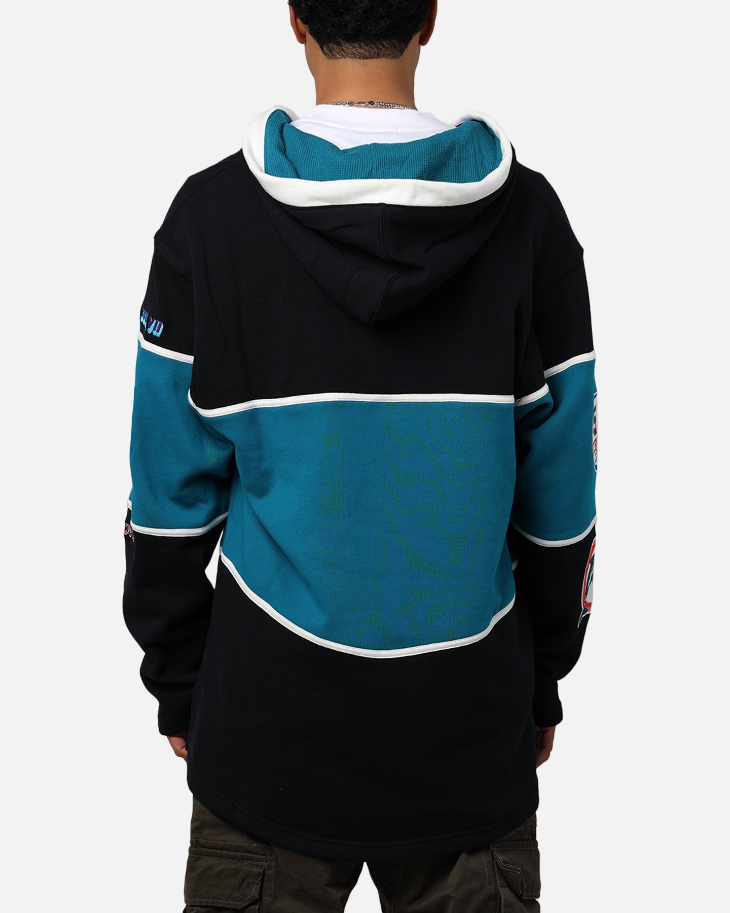 47 Brand Miami Dolphins Super Bowl Gridiron Lacer Hoodie Jet Black